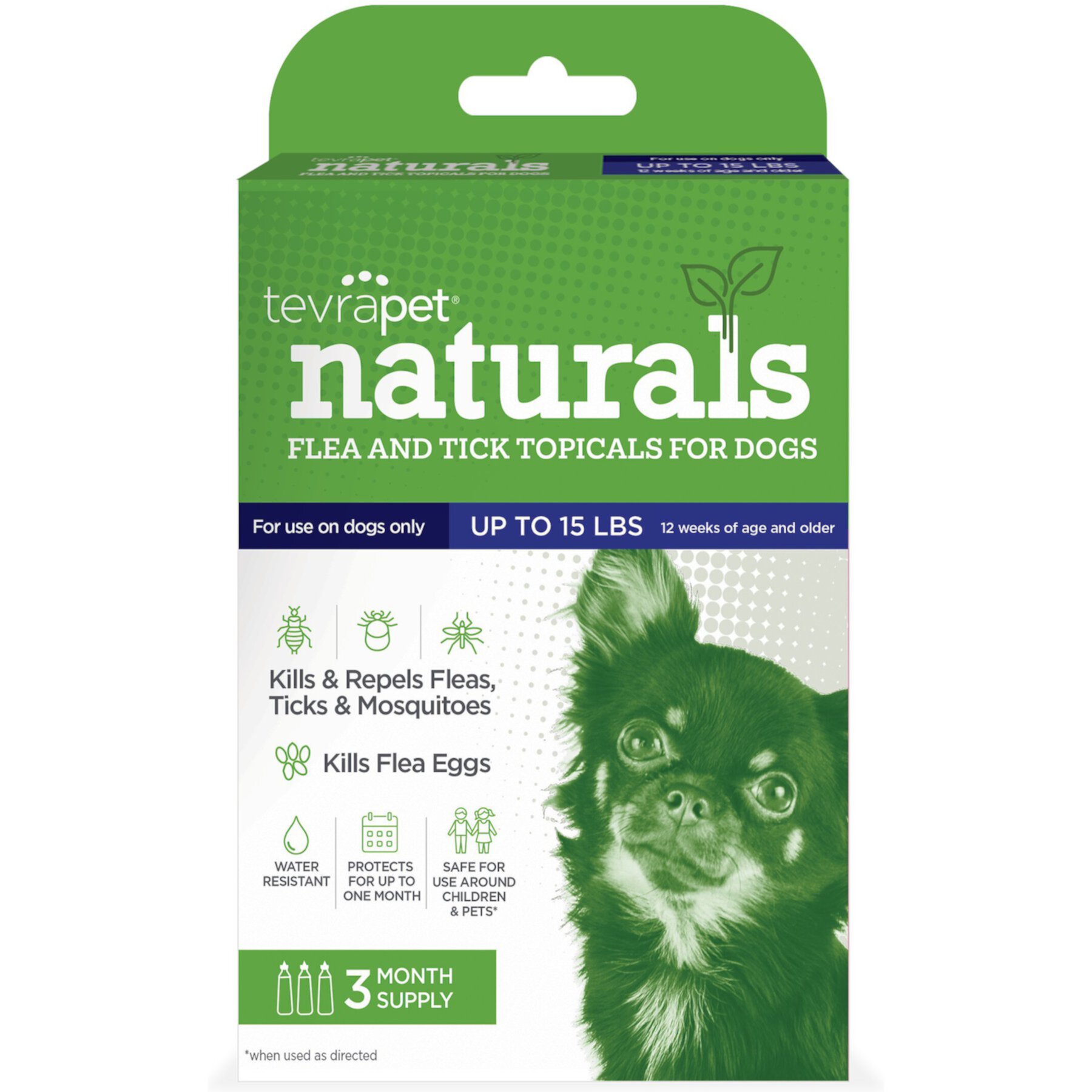 TevraPet Naturals Flea & Tick Topicals for Dogs TevraPet