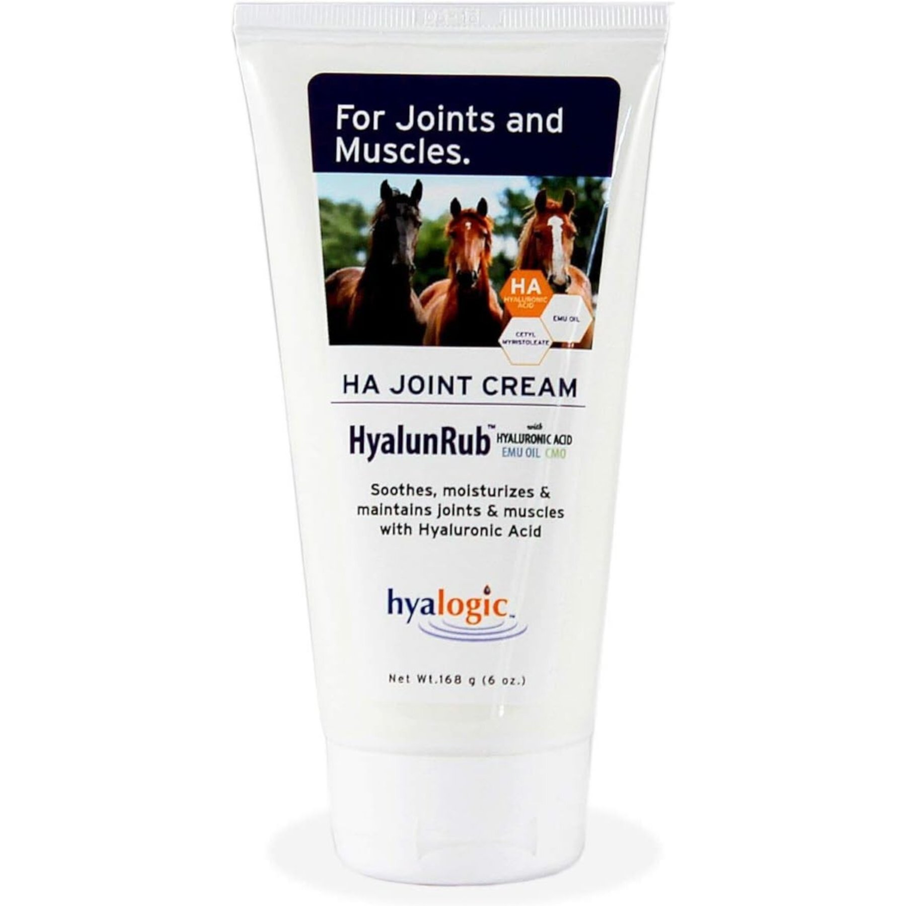 Hyalogic Hylarub Hyaluronic Acid Joint & Muscle Support Cream, 6-fl oz bottle Hyalogic