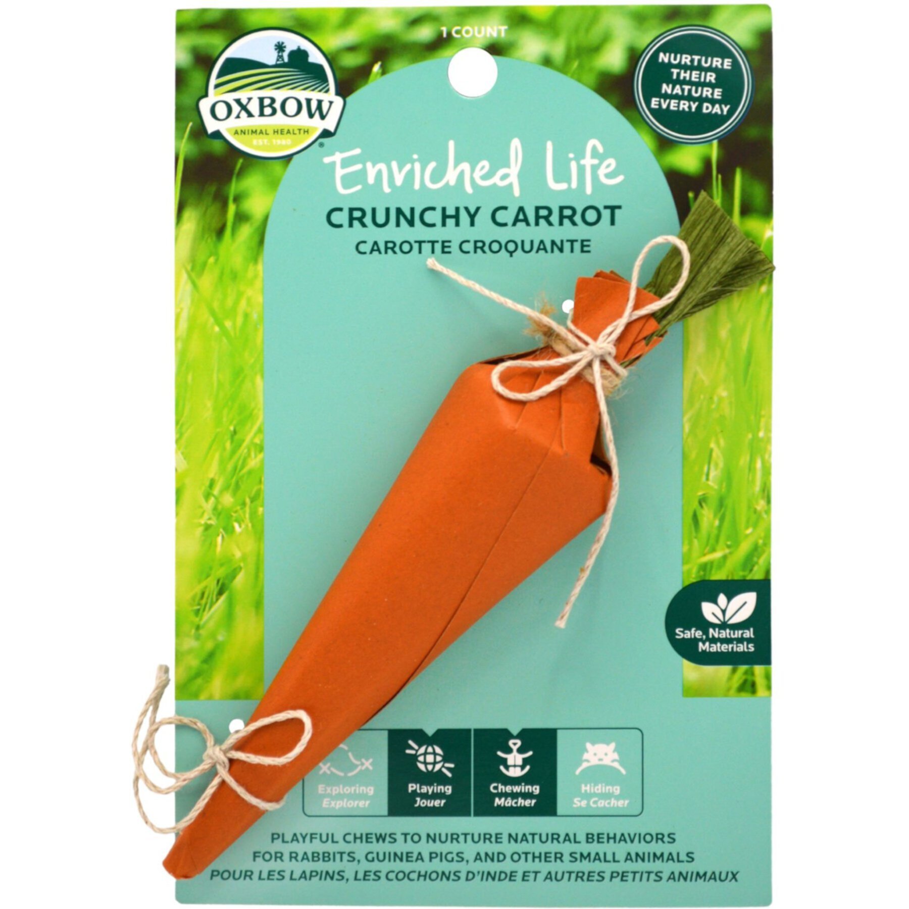 Oxbow Enriched Life Crunchy Carrot Small Animal Toy Oxbow