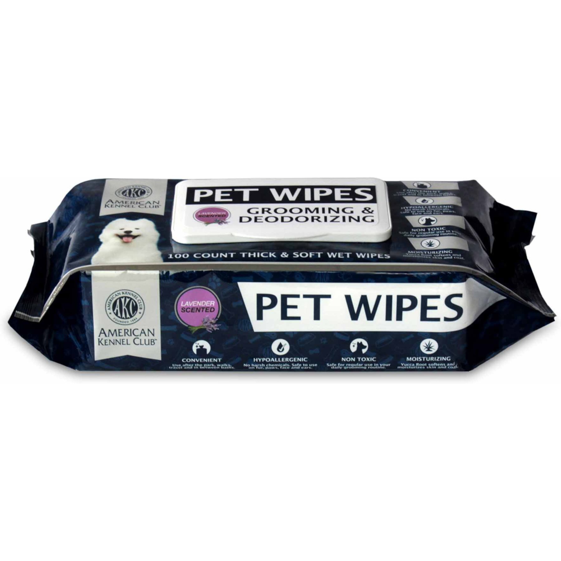 American Kennel Club AKC Lavender Scent Dog Wipes American Kennel Club