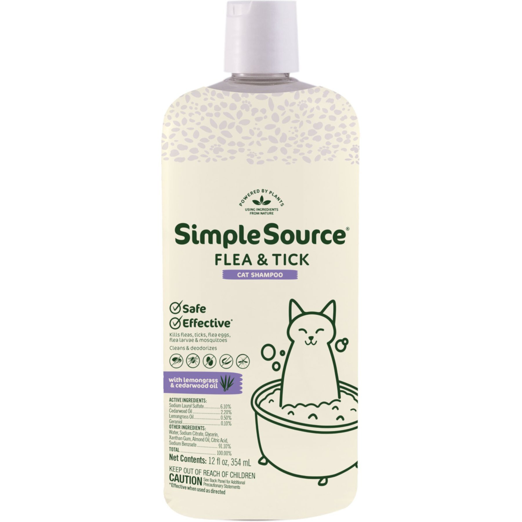 SimpleSource Flea & Tick Cat Shampoo SimpleSource