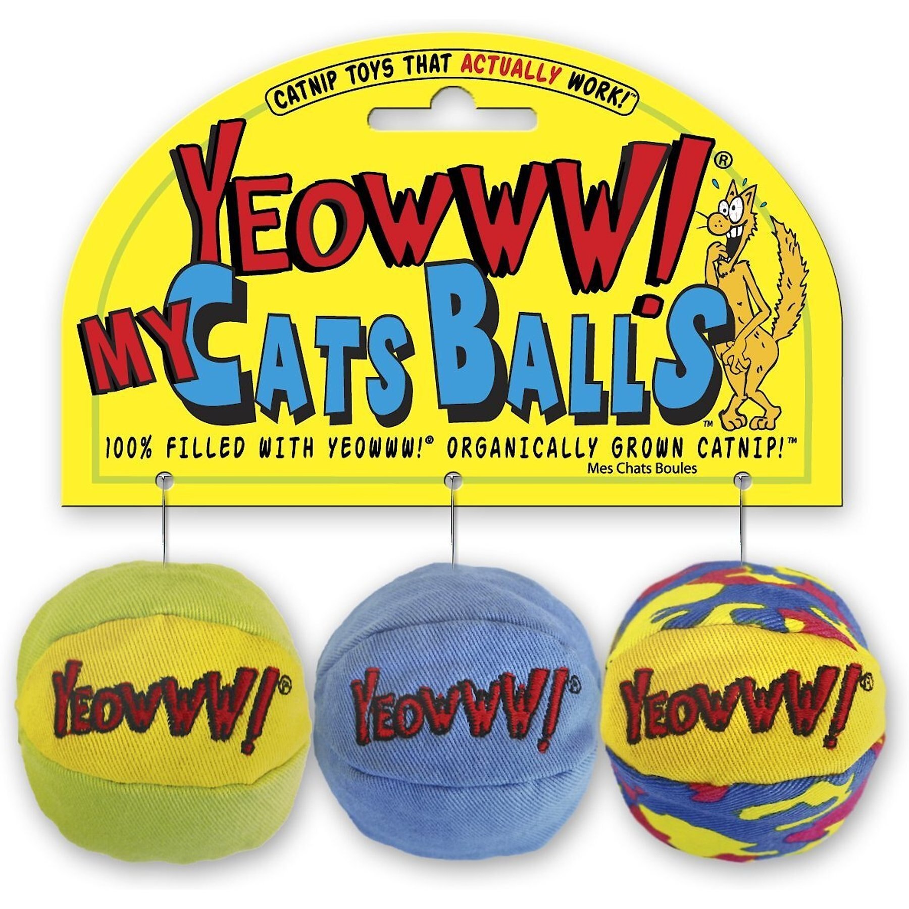 Yeowww! Catnip My Cats Balls Cat Toy Yeowww!