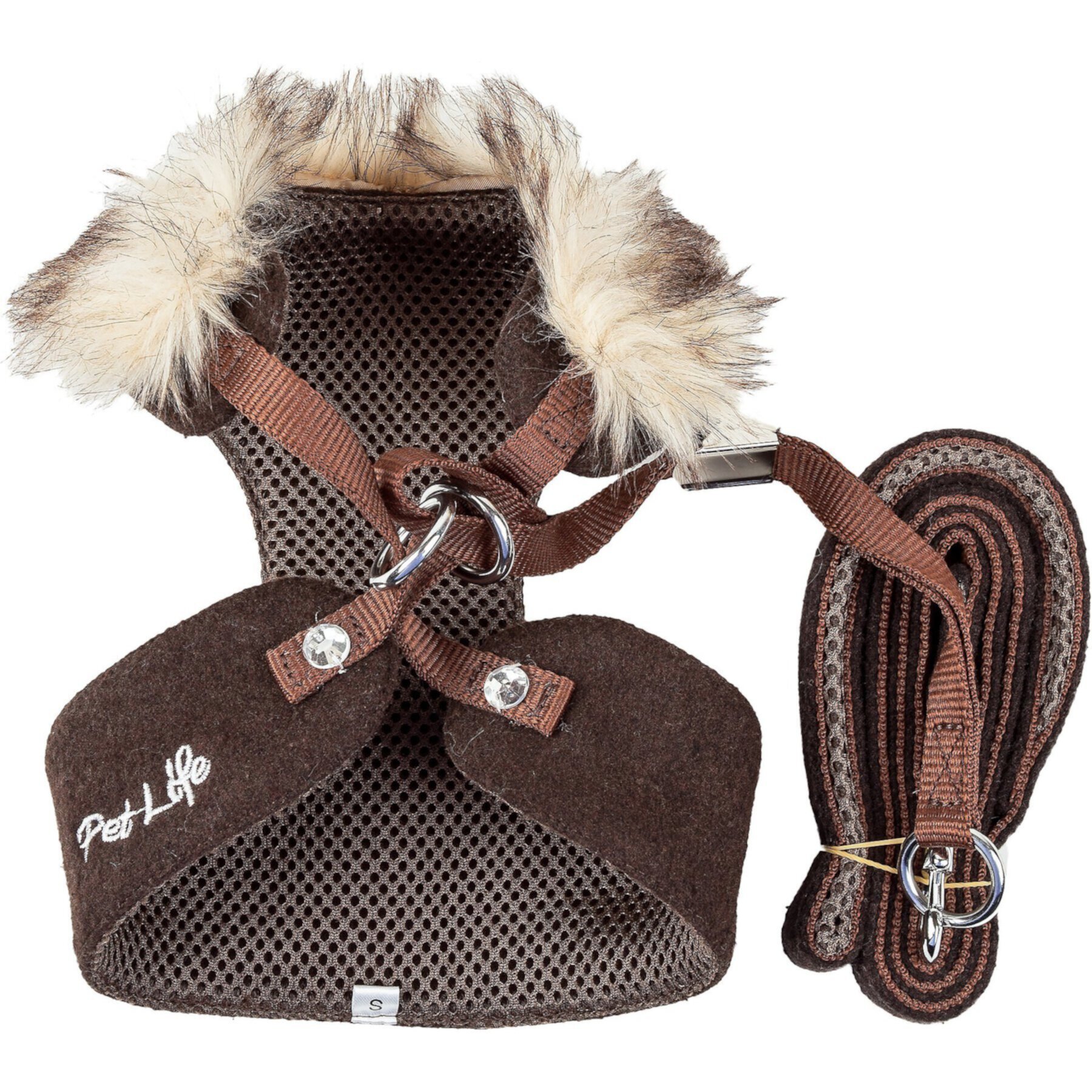 Pet Life Luxe Furracious 2-In-1 Mesh Reversible Dog Harness & Leash Pet Life