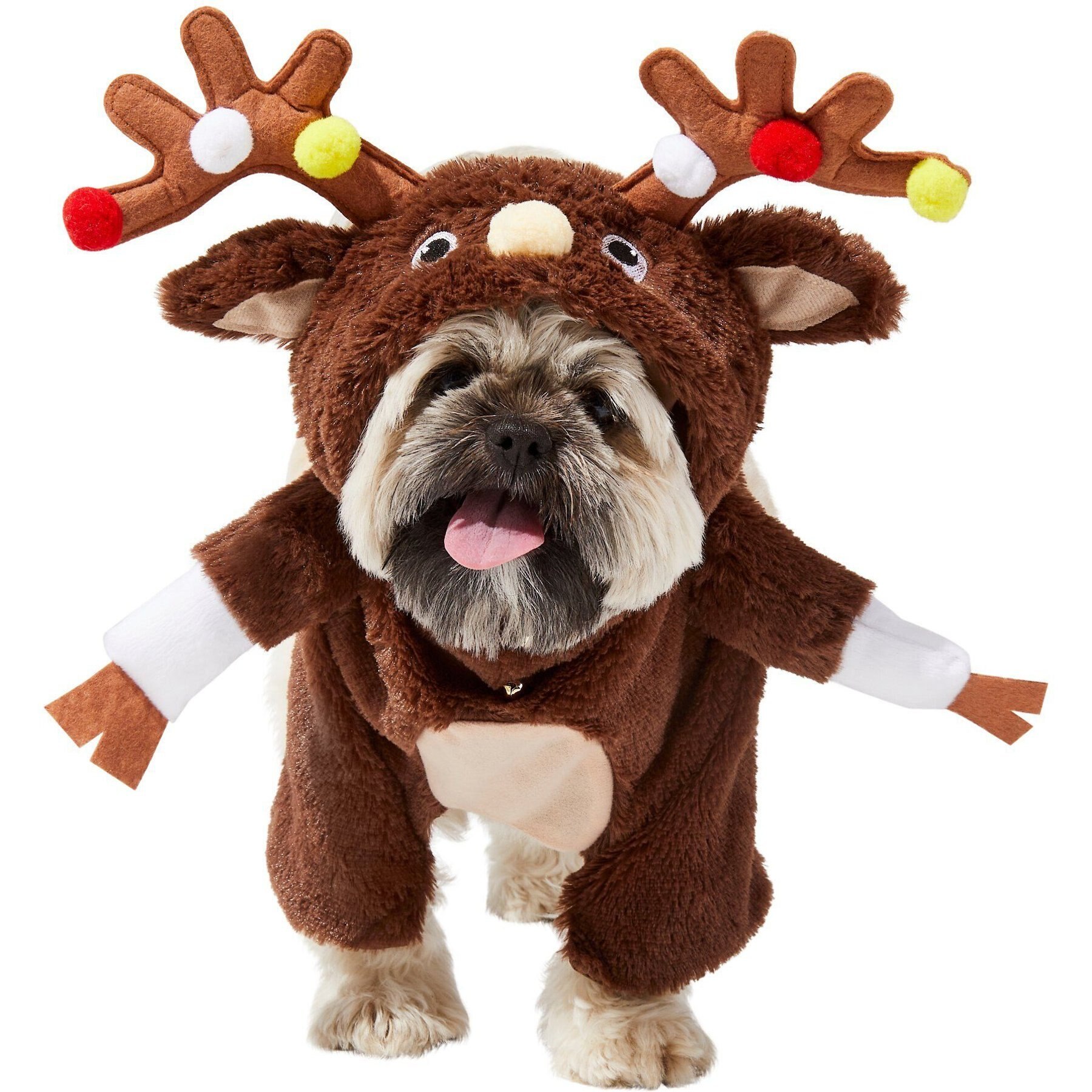 Frisco Front Walking Reindeer Dog & Cat Costume, 1 count Frisco