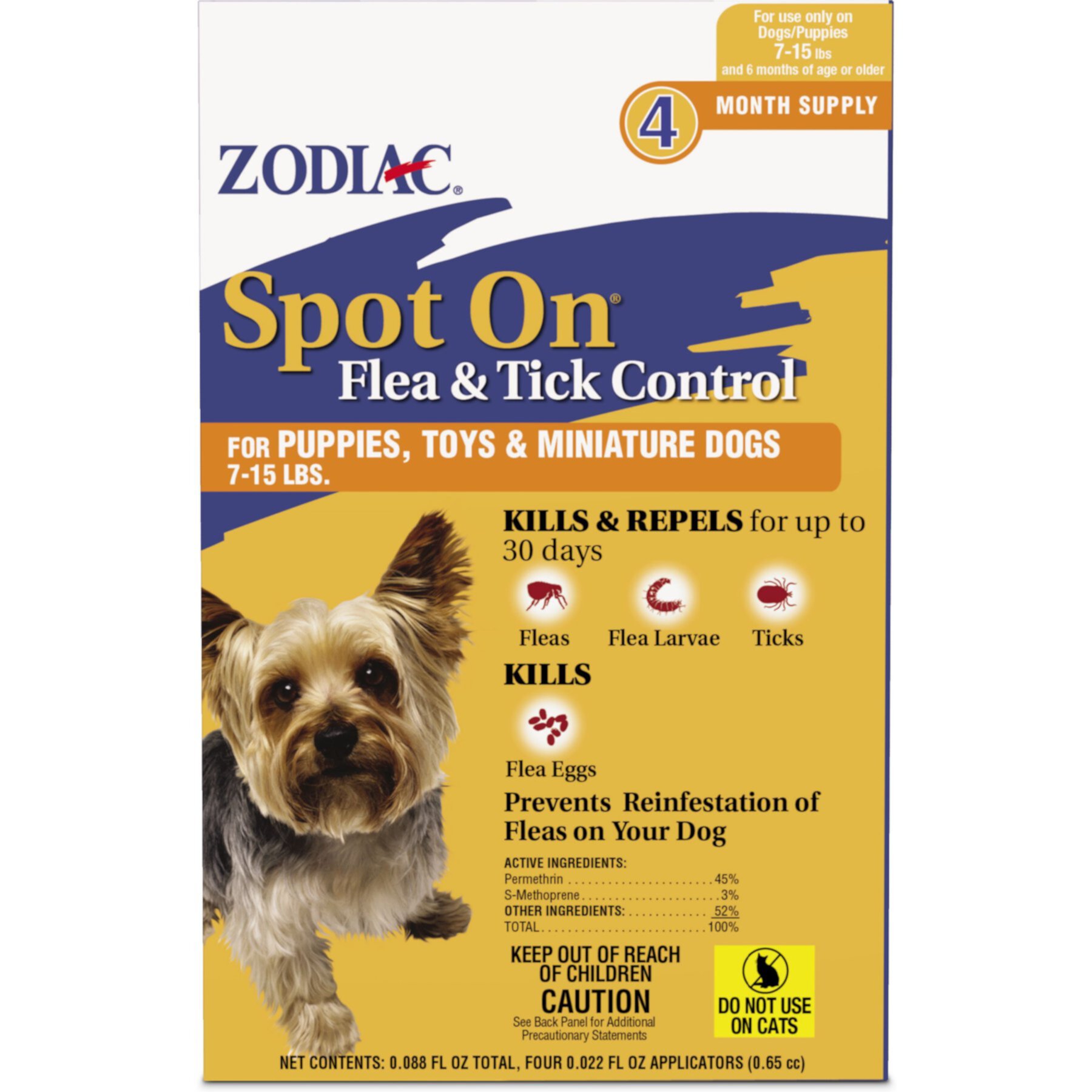 Zodiac Flea & Tick Spot Treatment for Dogs, 16-30 lbs Zodiac