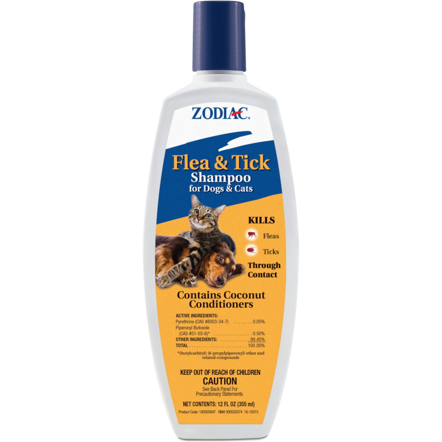 Zodiac Oatmeal Conditioning Flea & Tick Shampoo for Dogs & Puppies Zodiac