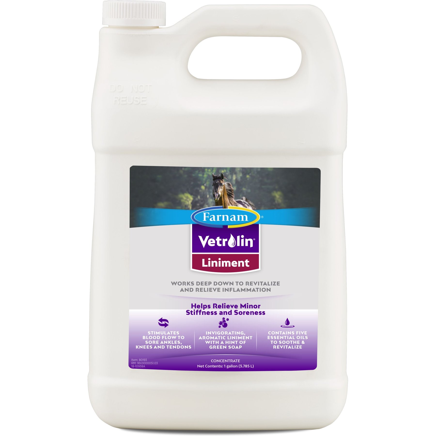 Farnam Vetrolin Sore Muscle & Joint Pain Relief Horse Liniment Spray Farnam