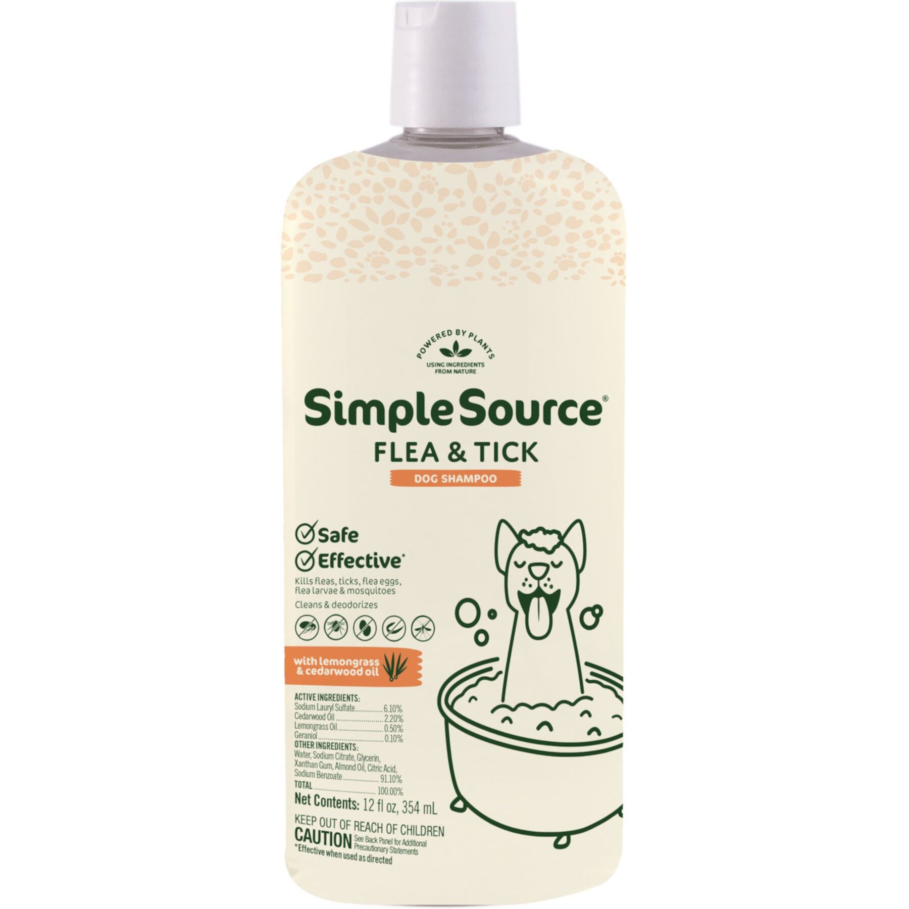 SimpleSource Flea & Tick Dog Shampoo SimpleSource