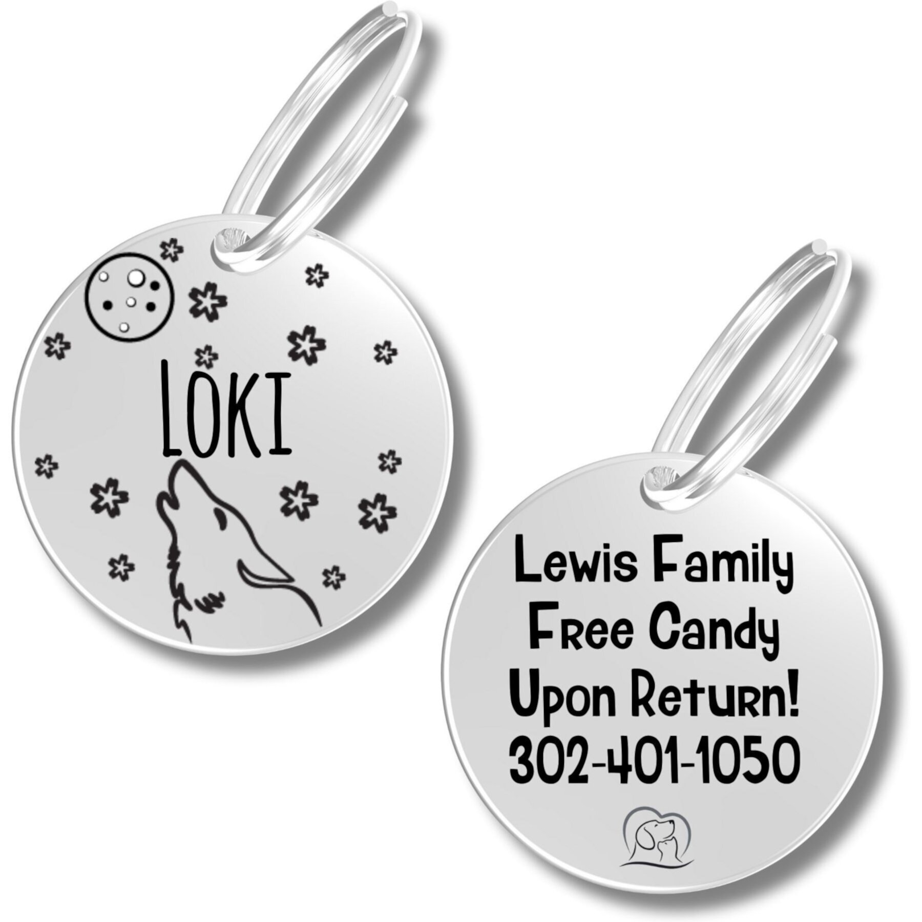 PawFurEver Holiday Dog & Cat ID Tag PawFurEver