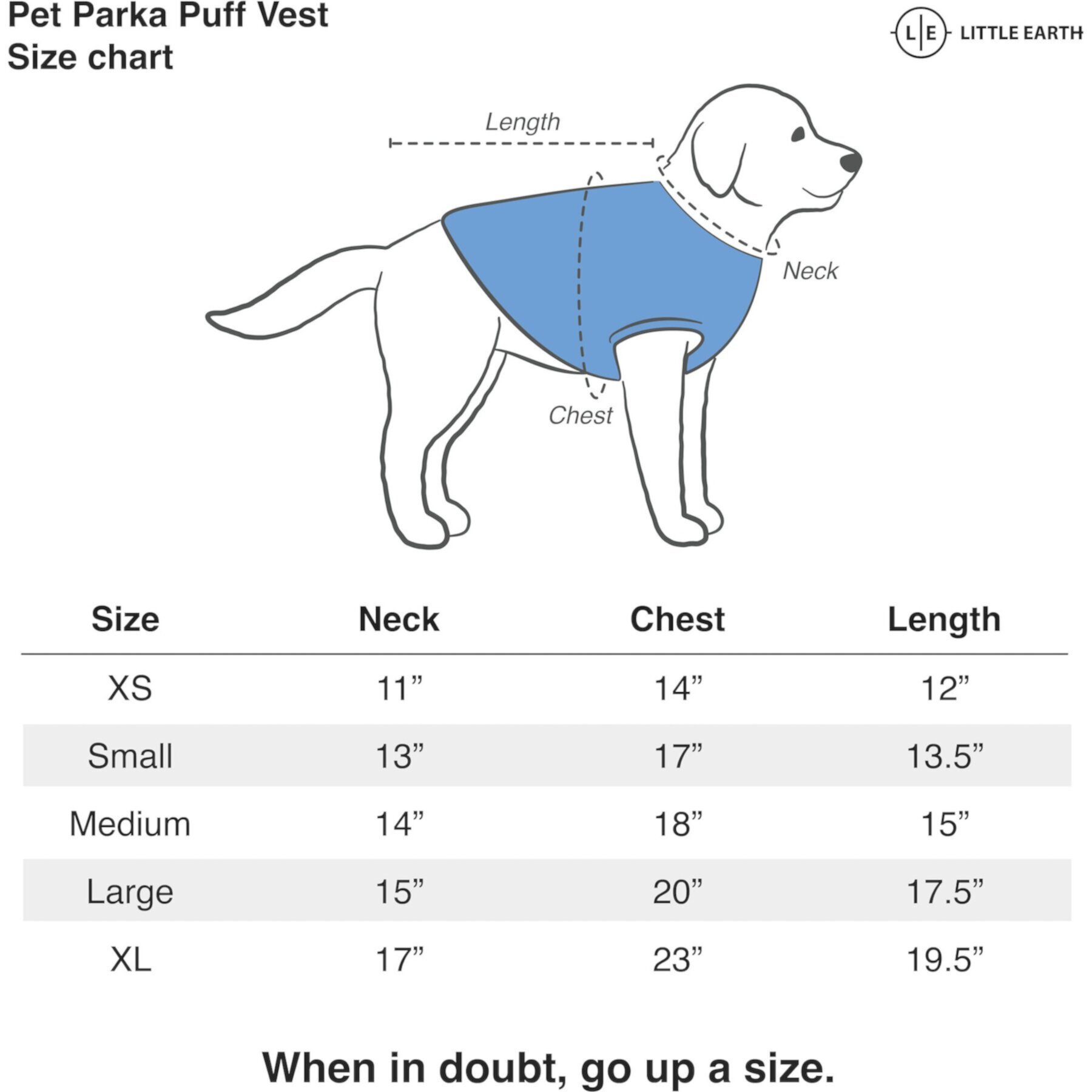 Littlearth NHL Parka Puff Vest for Dogs & Cats Littlearth