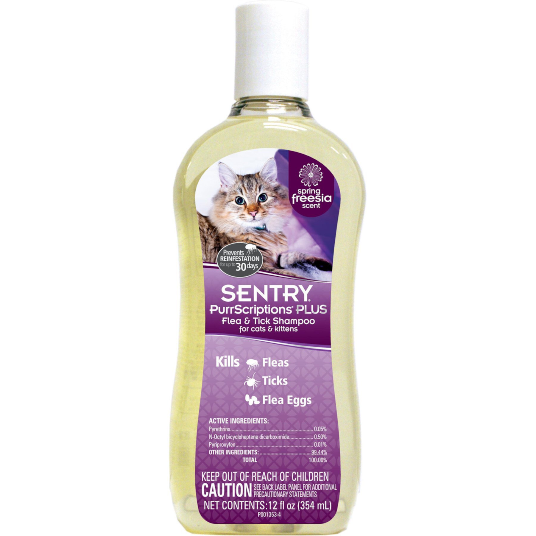 Sentry PurrScriptions Plus Flea & Tick Shampoo for Cats Sentry