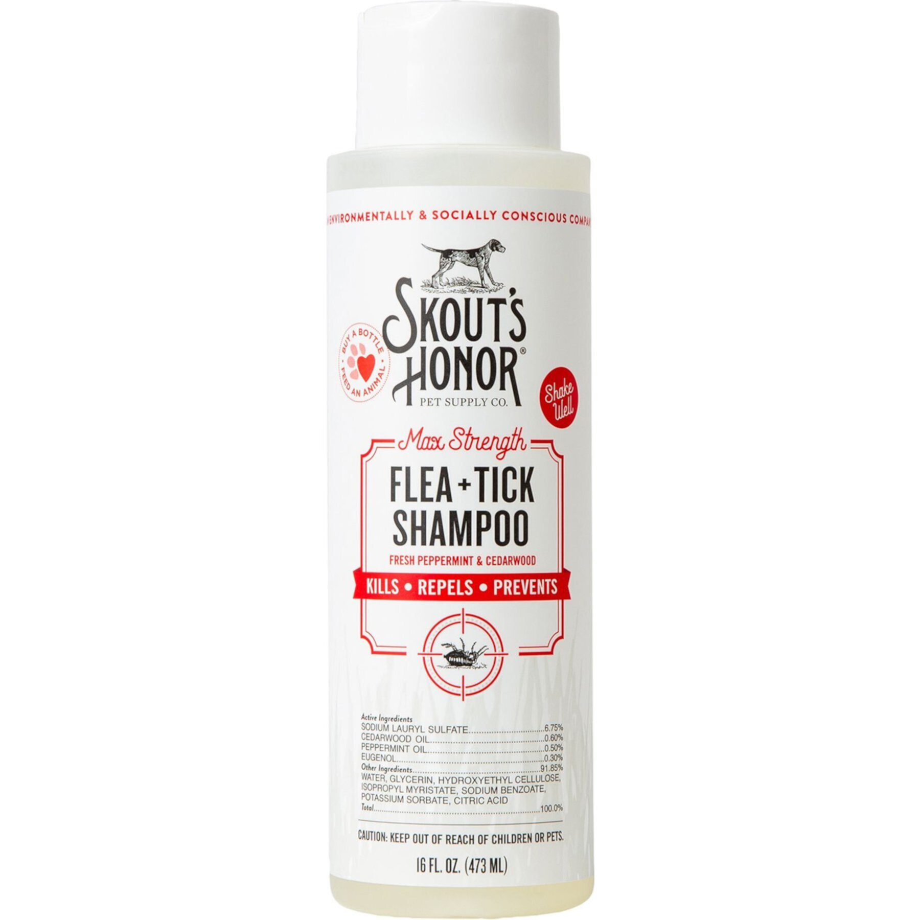 Skout's Honor Flea & Tick Dog Shampoo, 16-fl oz bottle Skout'S Honor