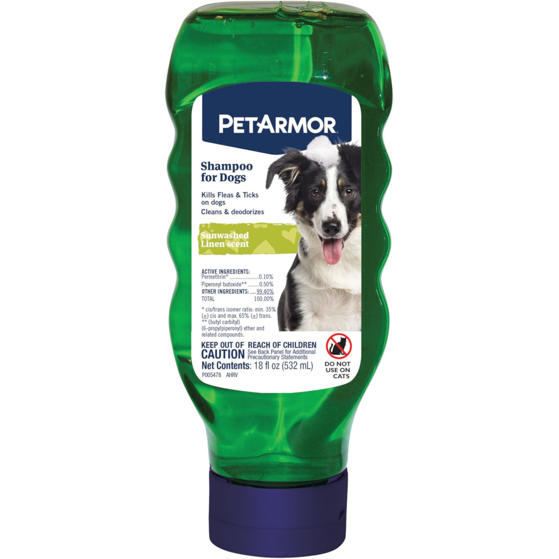 PetArmor Flea & Tick Sunwashed Linen Scent Dog Shampoo, 18-fl oz bottle PetArmor