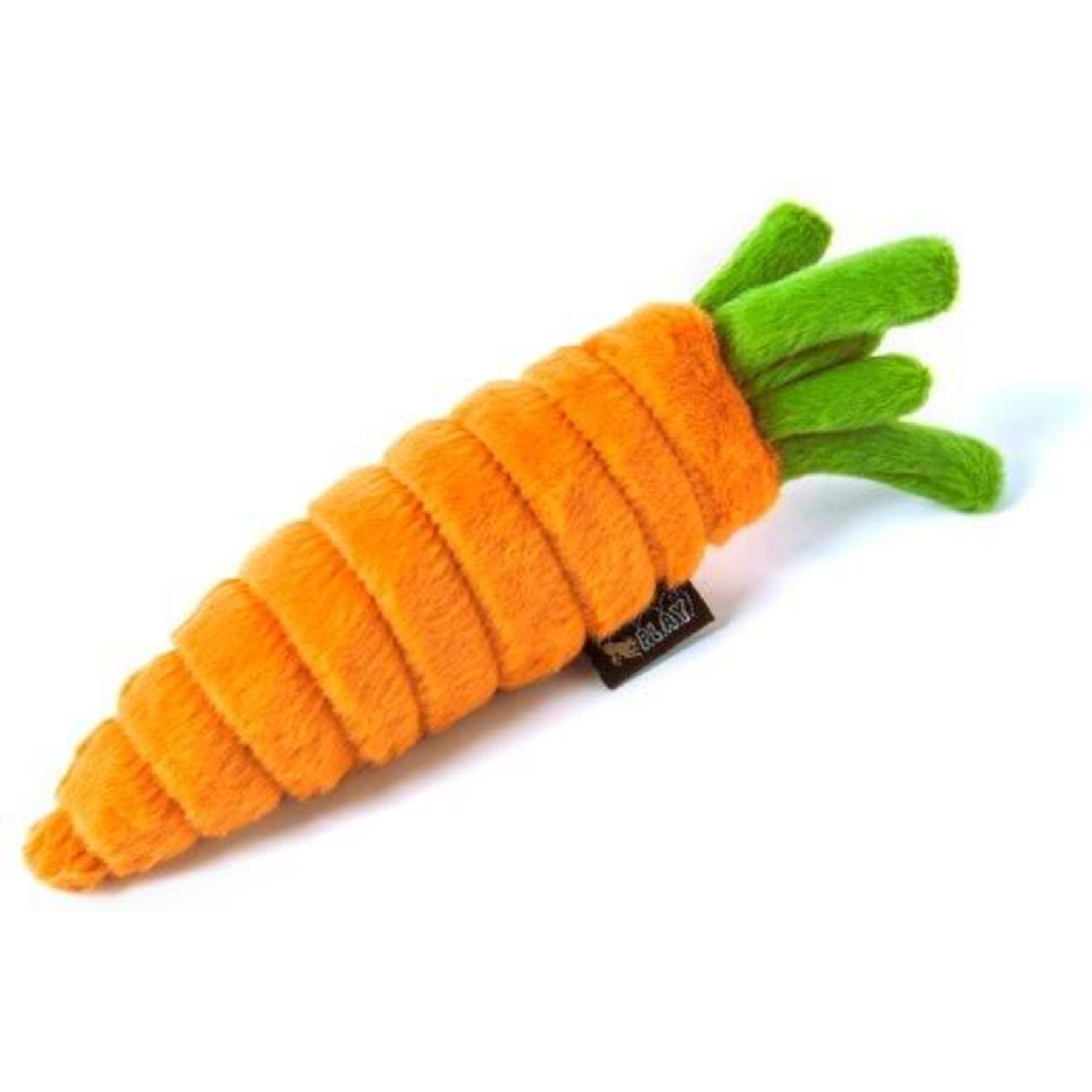 P.L.A.Y. Pet Lifestyle and You Garden Fresh Carrot Plush Squeaky Dog Toy, X-Small P.L.A.Y. Pet Lifestyle and You