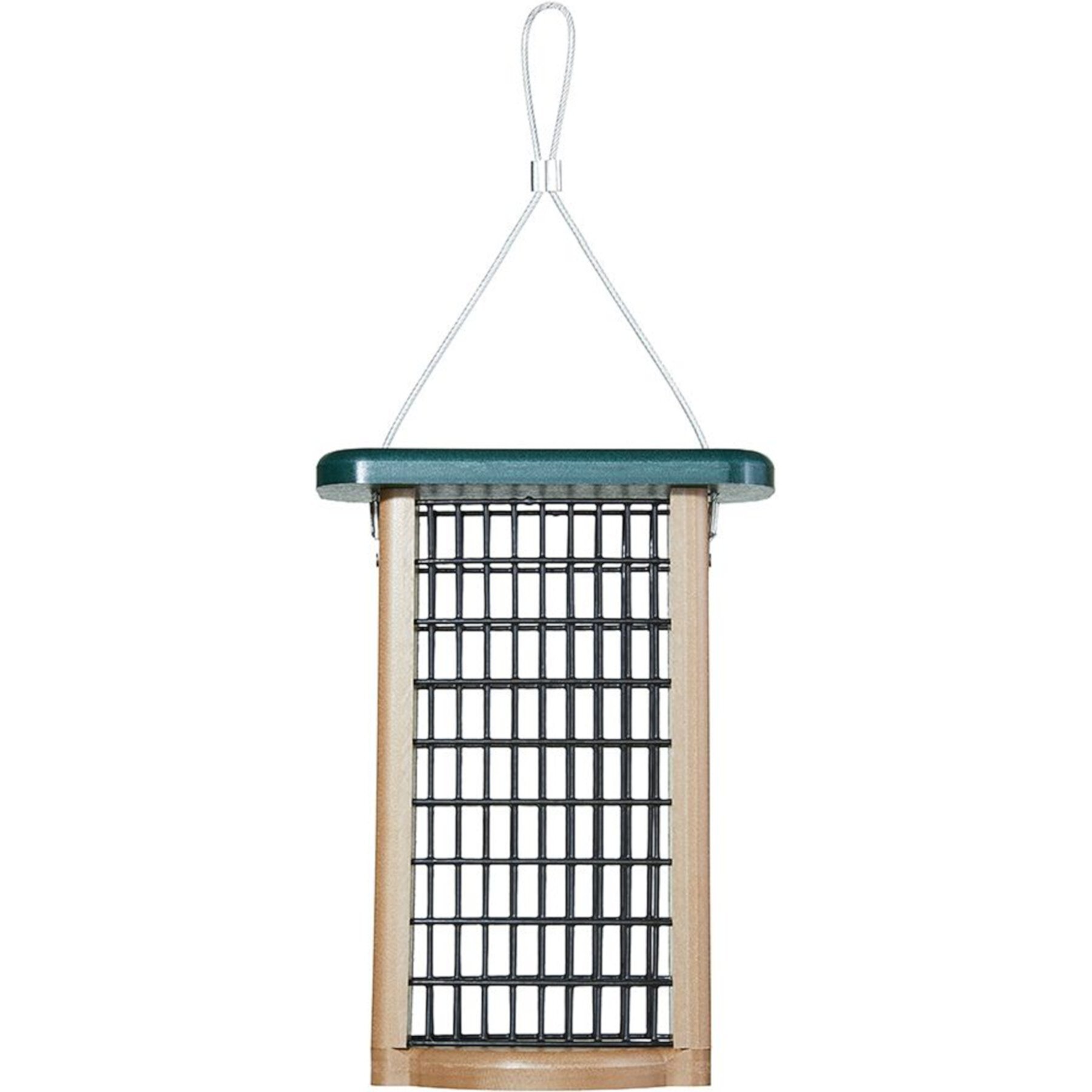 Birds Choice Double Cake Suet Bird Feeder, Green, Small Birds Choice