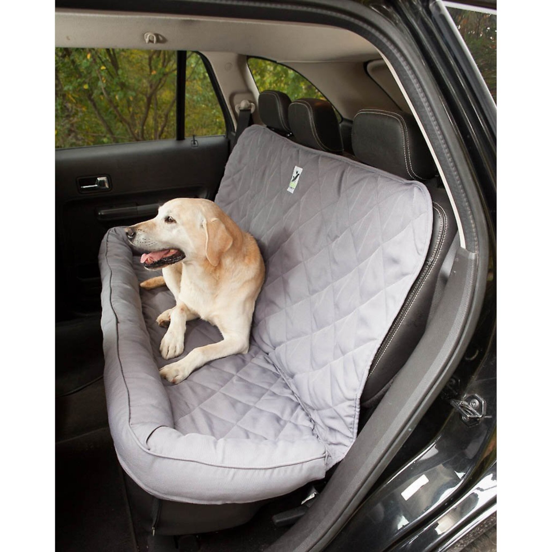 3 Dog Pet Supply Personalized Car Back Seat Protector with Bolster 3 Dog Pet Supply