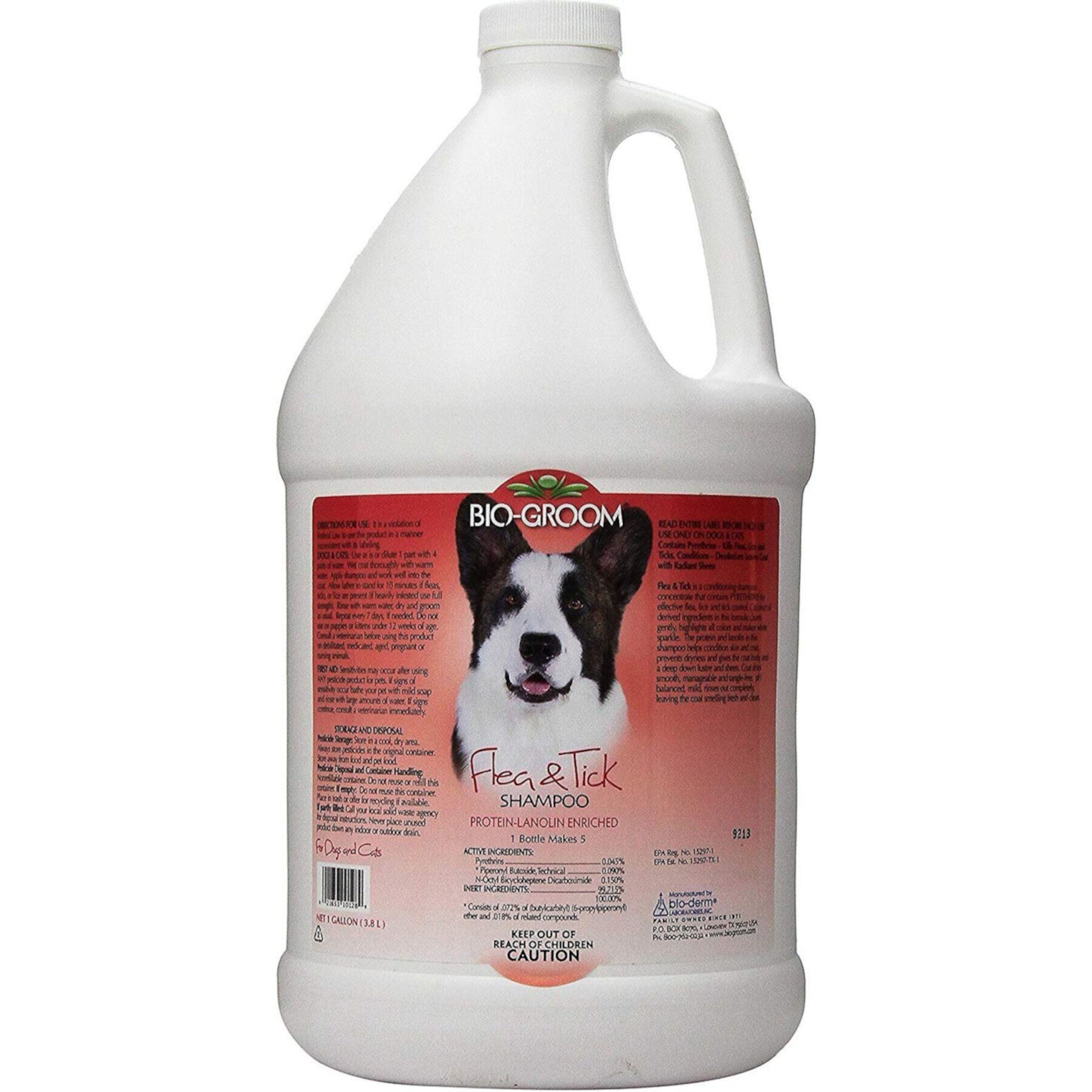 Bio-Groom Flea & Tick Dog Shampoo, 1-gal bottle Bio-groom