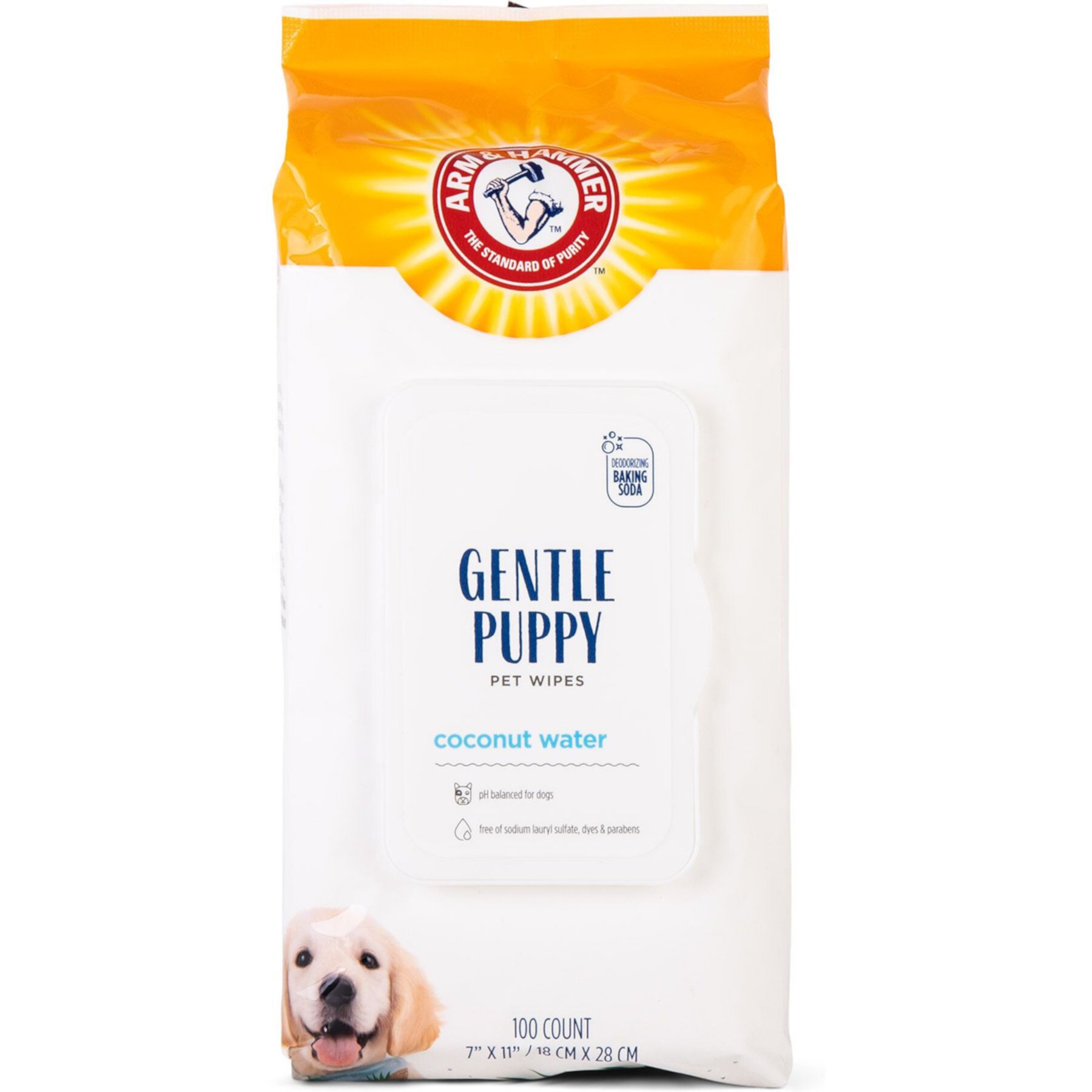 Arm & Hammer Coconut Water Gentle Puppy Wipes, 100 count Arm & Hammer