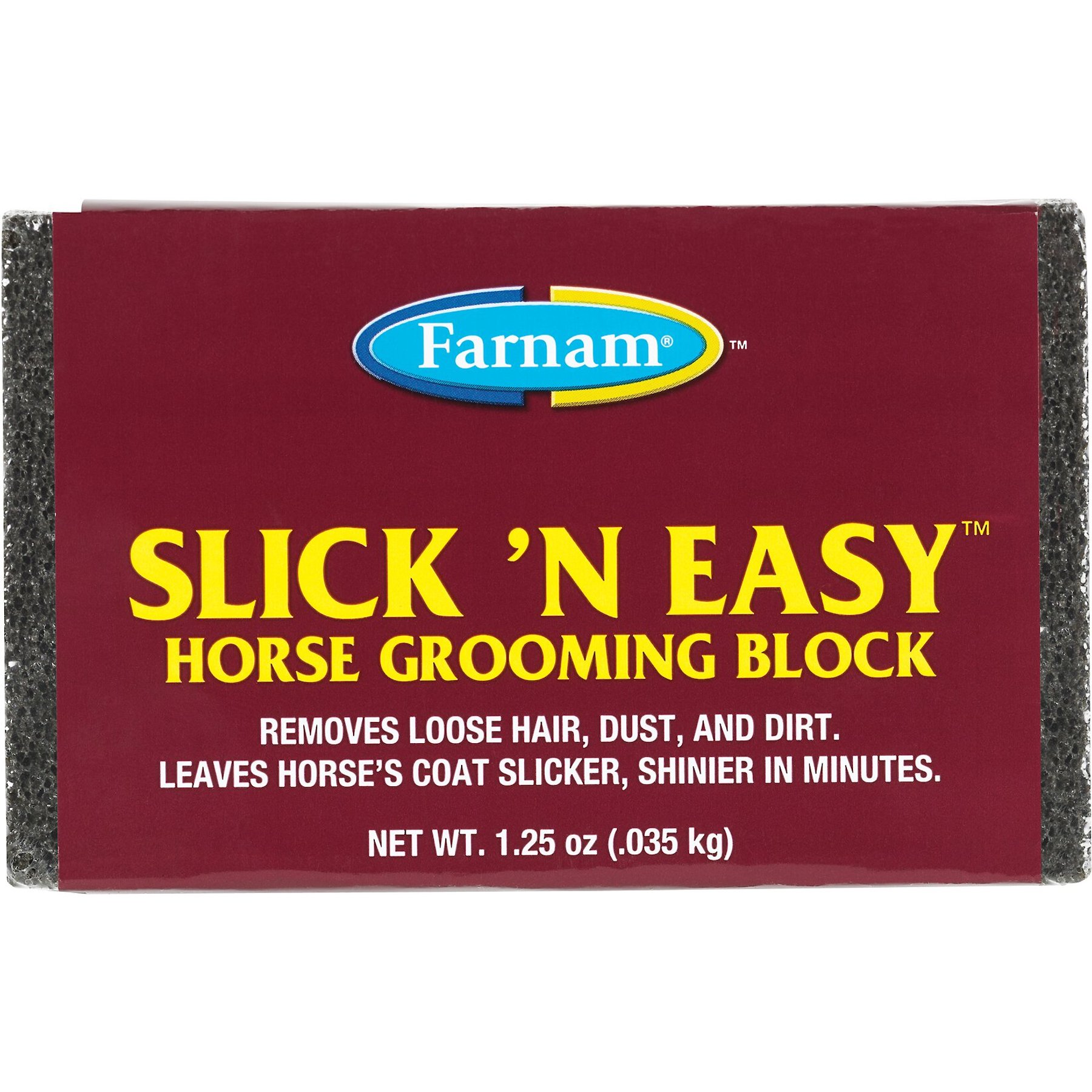 Farnam Slick 'N Easy Horse Grooming Block Farnam