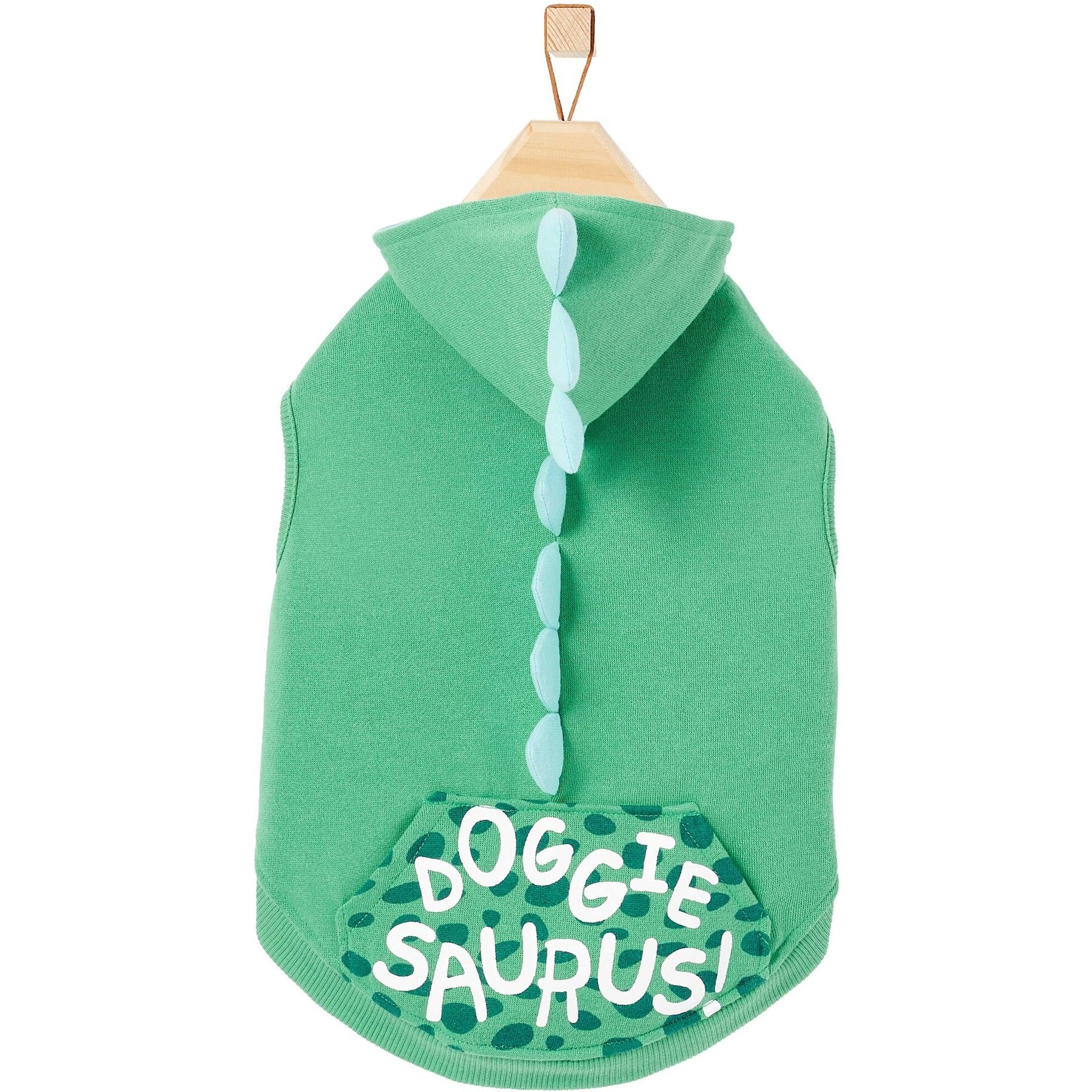 Frisco Doggiesaurus Dog & Cat Hoodie, Green Frisco