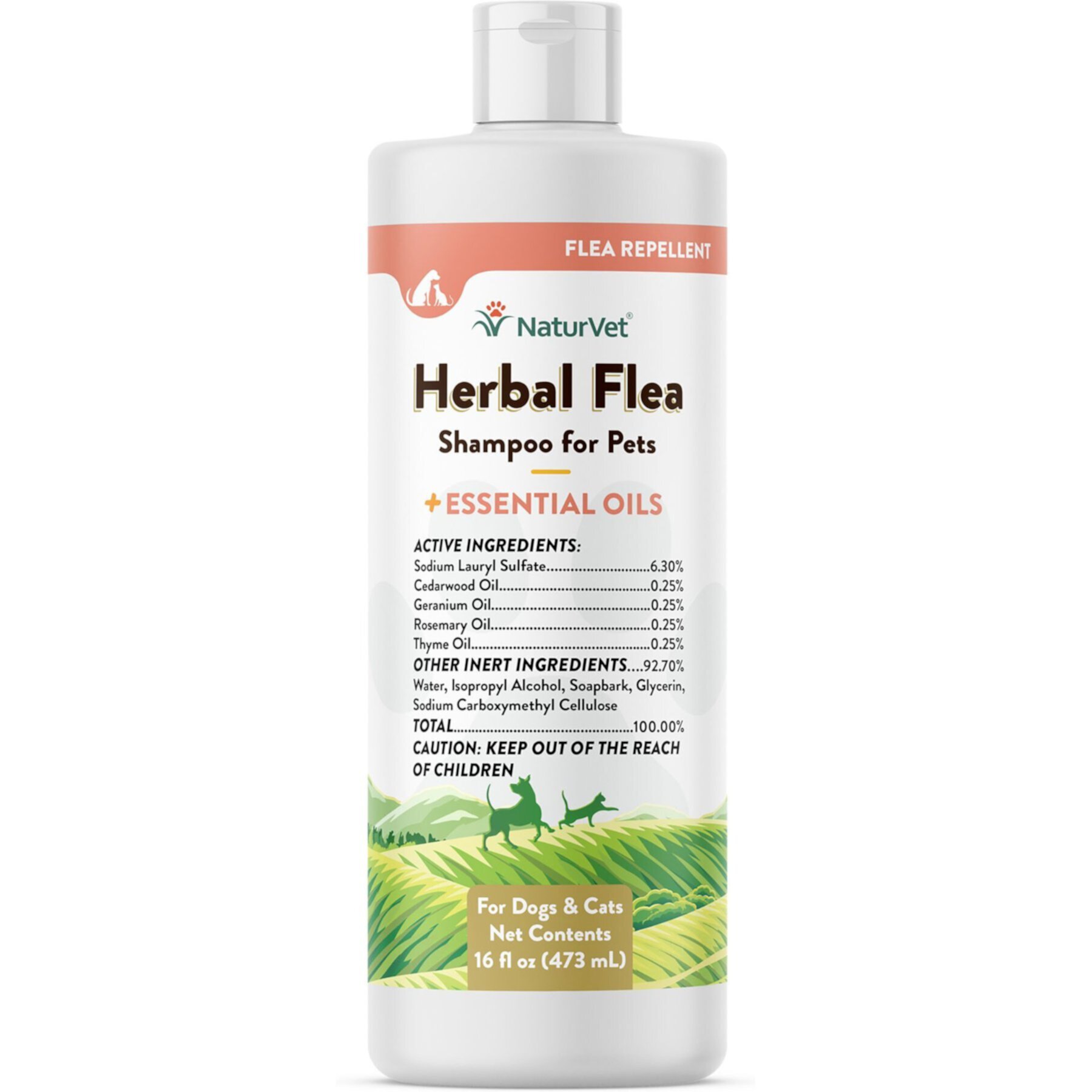 NaturVet Herbal Flea Dog & Cat Shampoo NaturVet