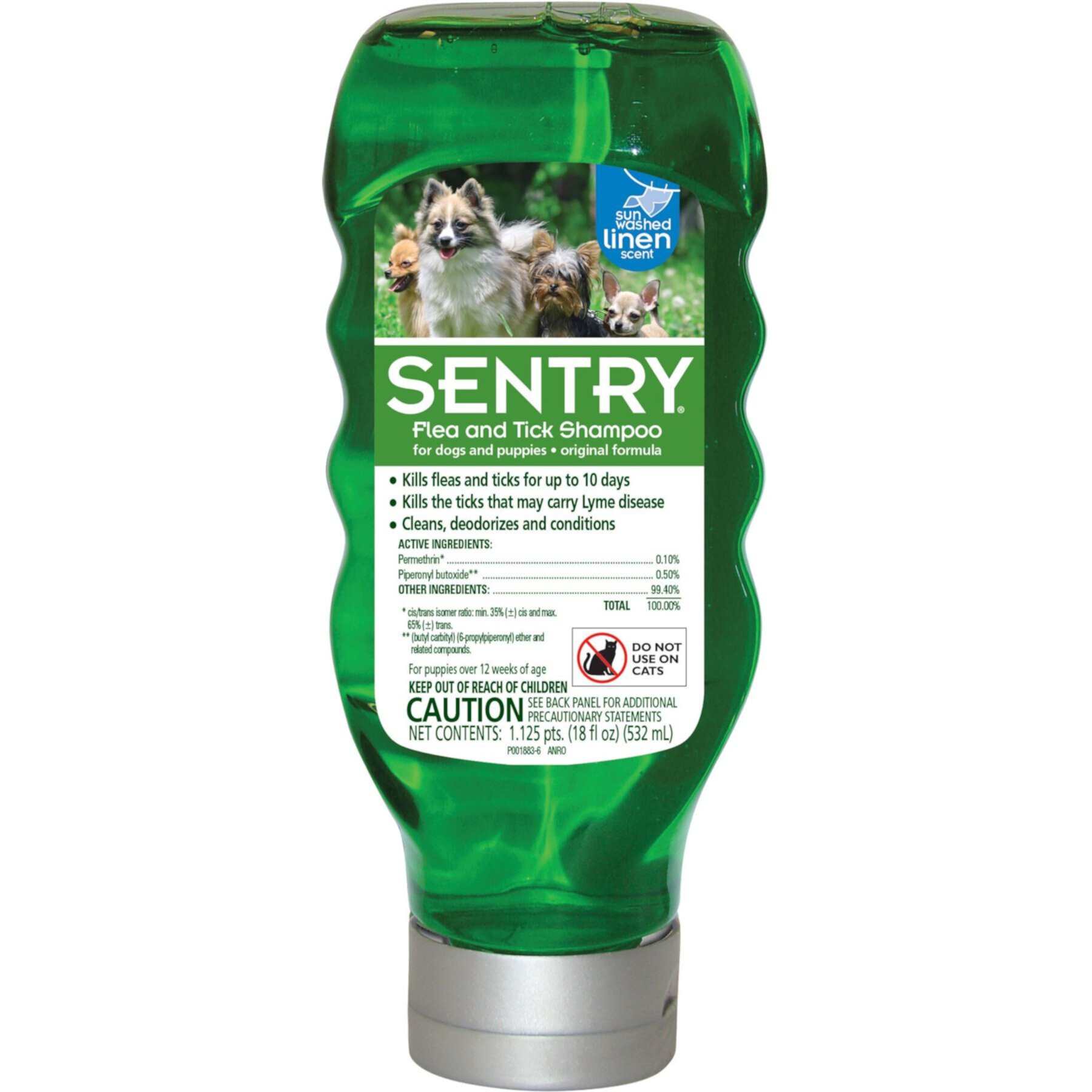 Sentry Flea & Tick Sunwashed Linen Shampoo for Dogs Sentry