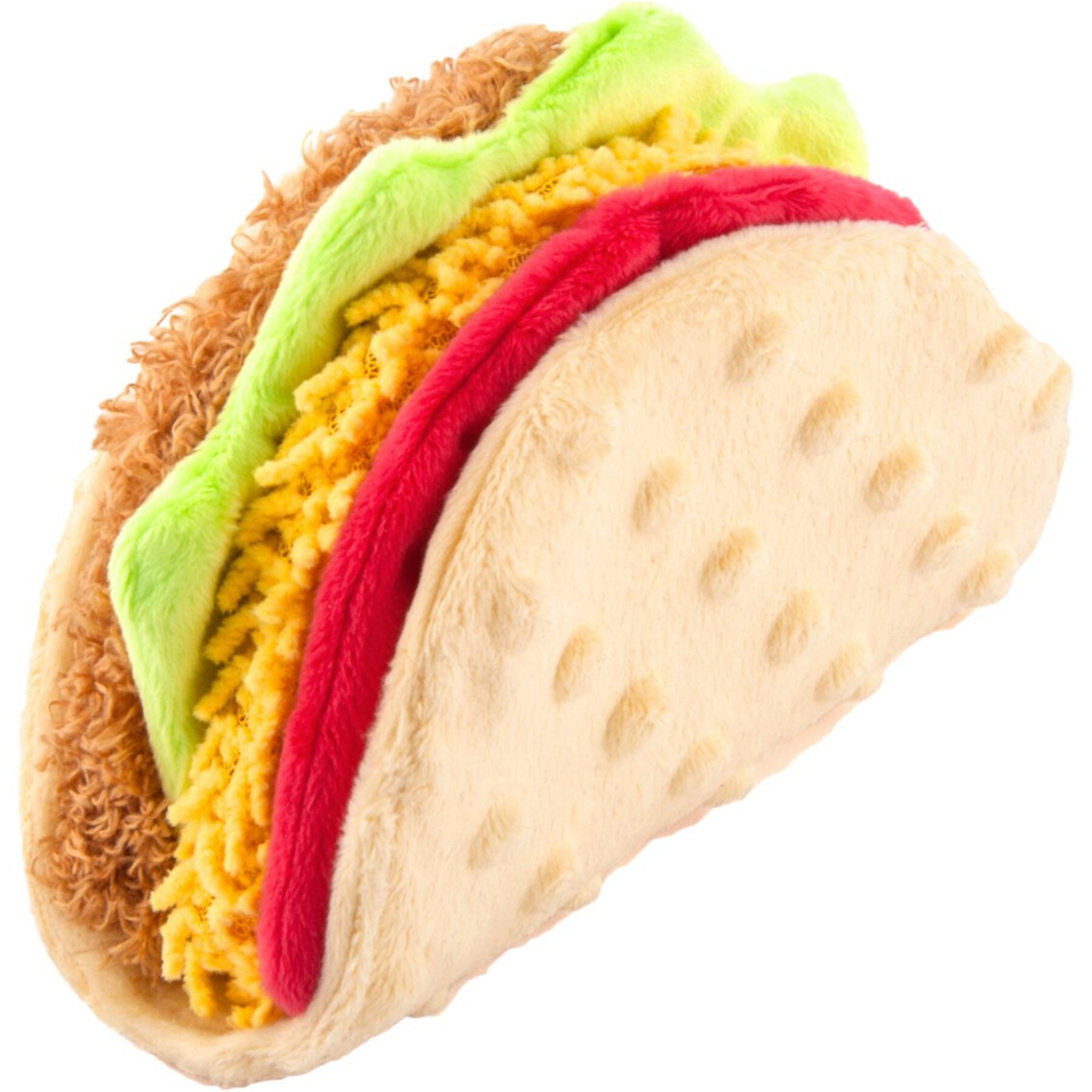 P.L.A.Y. Pet Lifestyle and You International Classic Food Taco Squeaky Plush Dog Toy P.L.A.Y. Pet Lifestyle and You