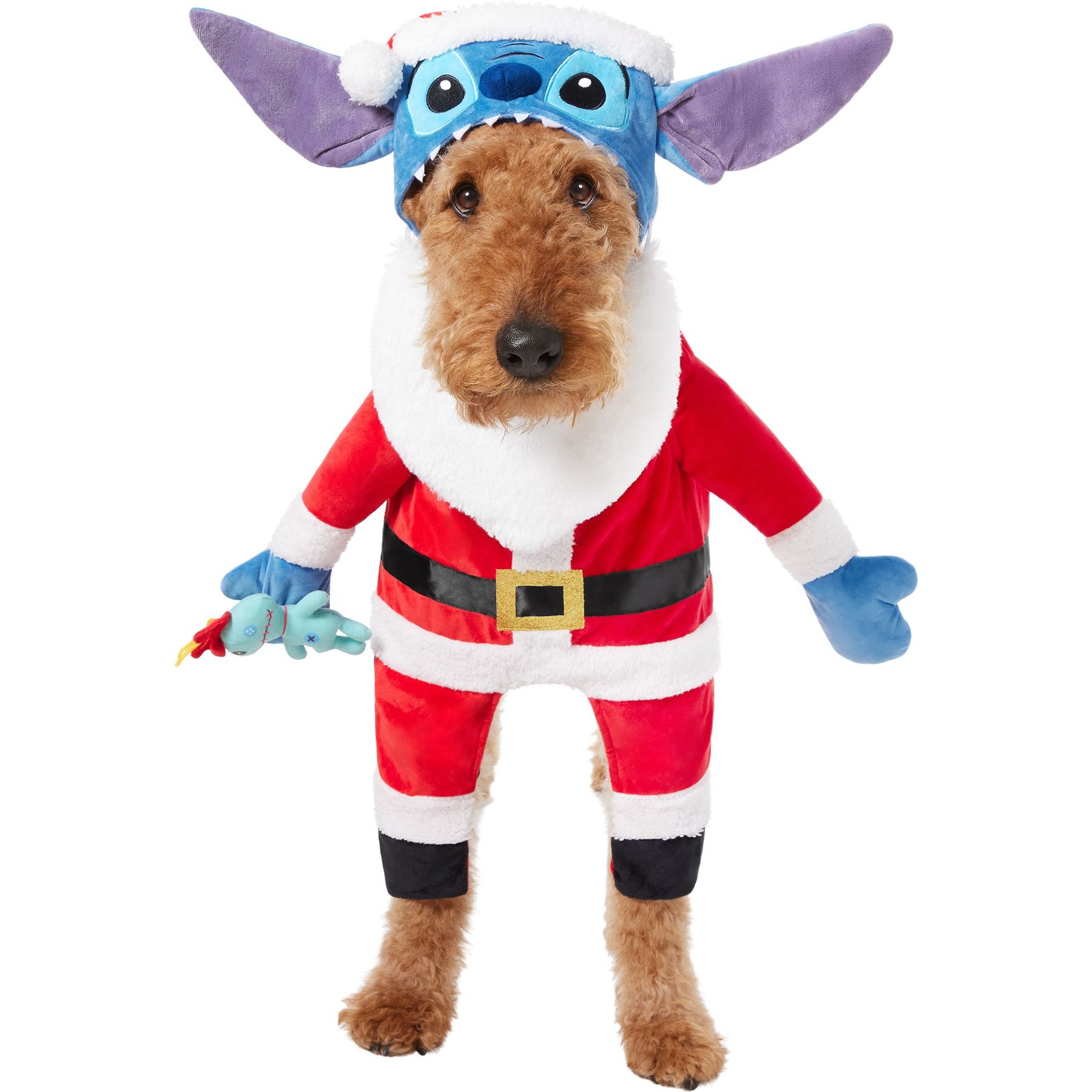 Disney Santa Stitch Walking Dog & Cat Costume Disney