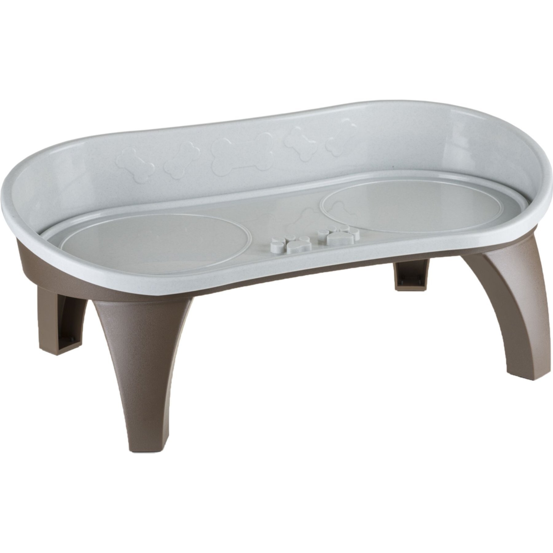 Pet Adobe Dog & Cat Bowl Stand, 8.5-in, Brown Pet Adobe