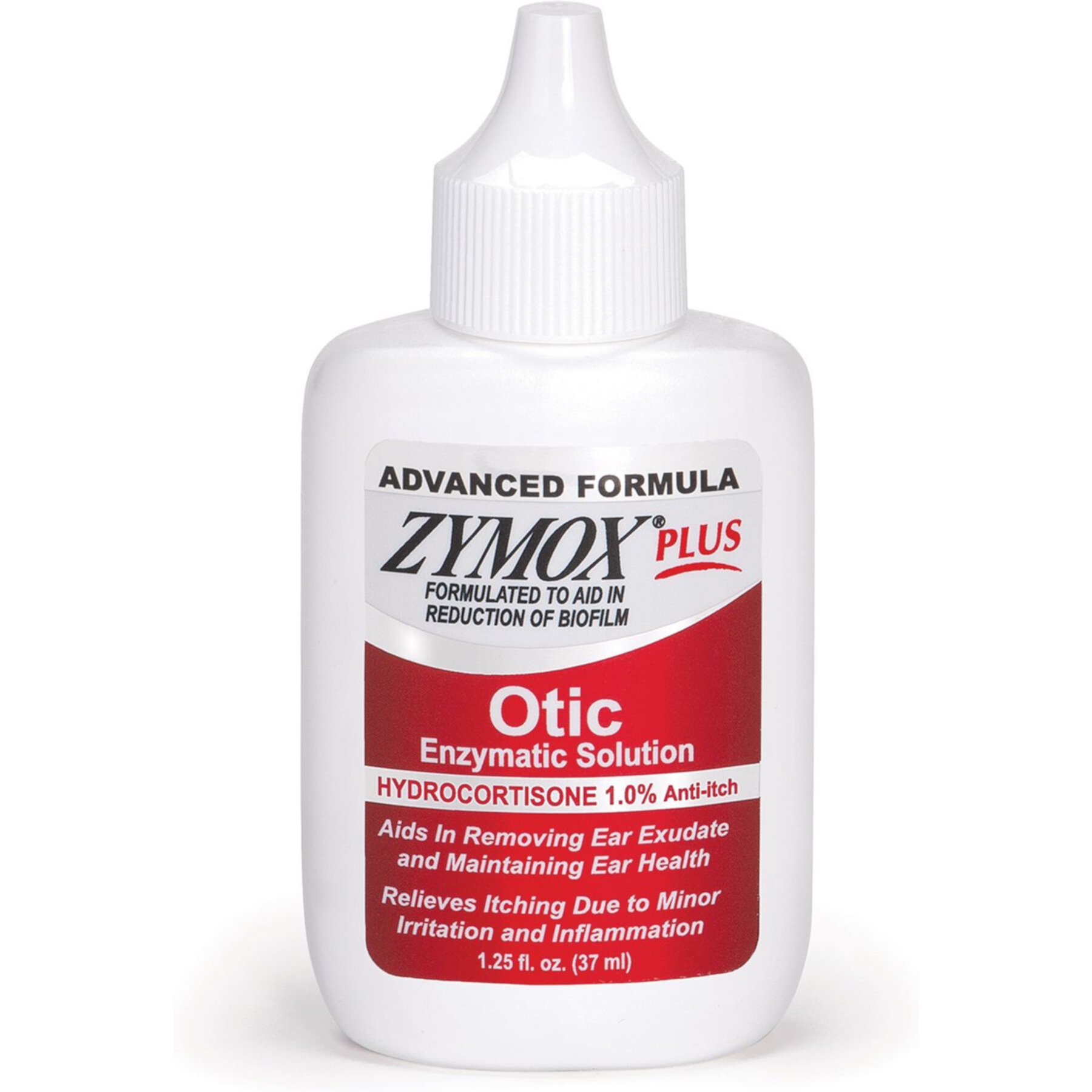 Zymox Plus Advanced Formula 1% Hydrocortisone Otic Dog & Cat Ear Infection Solution Zymox