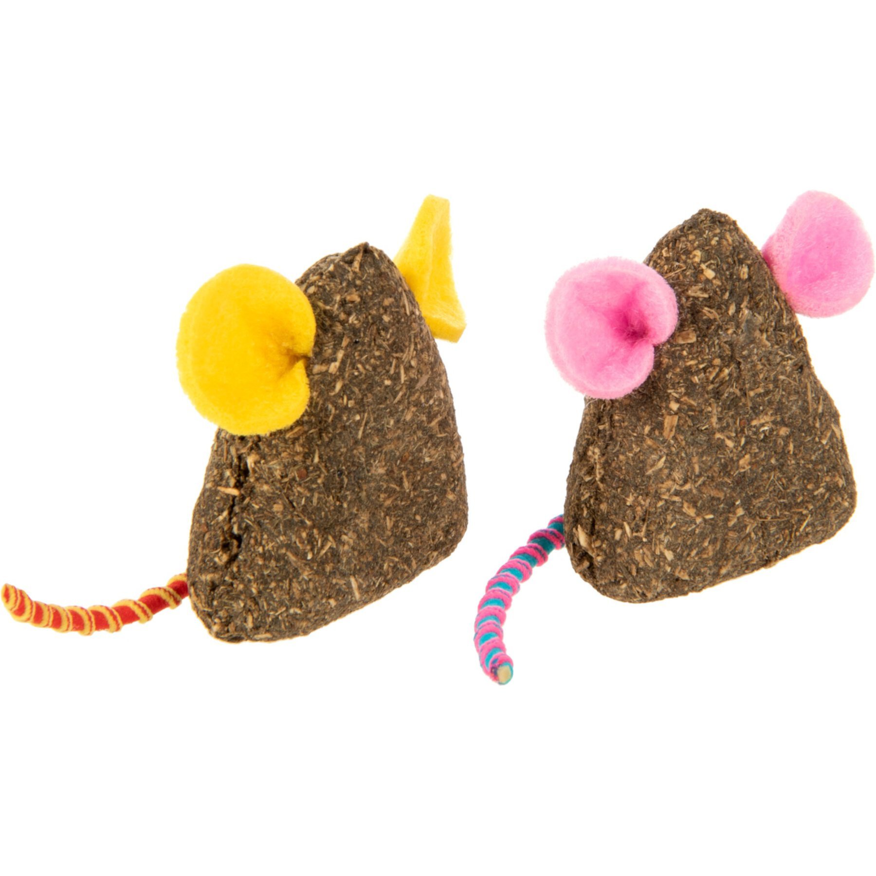 SmartyKat Mousy Mayhem Compressed Mice Catnip Cat Toy, 2 count Smartykat