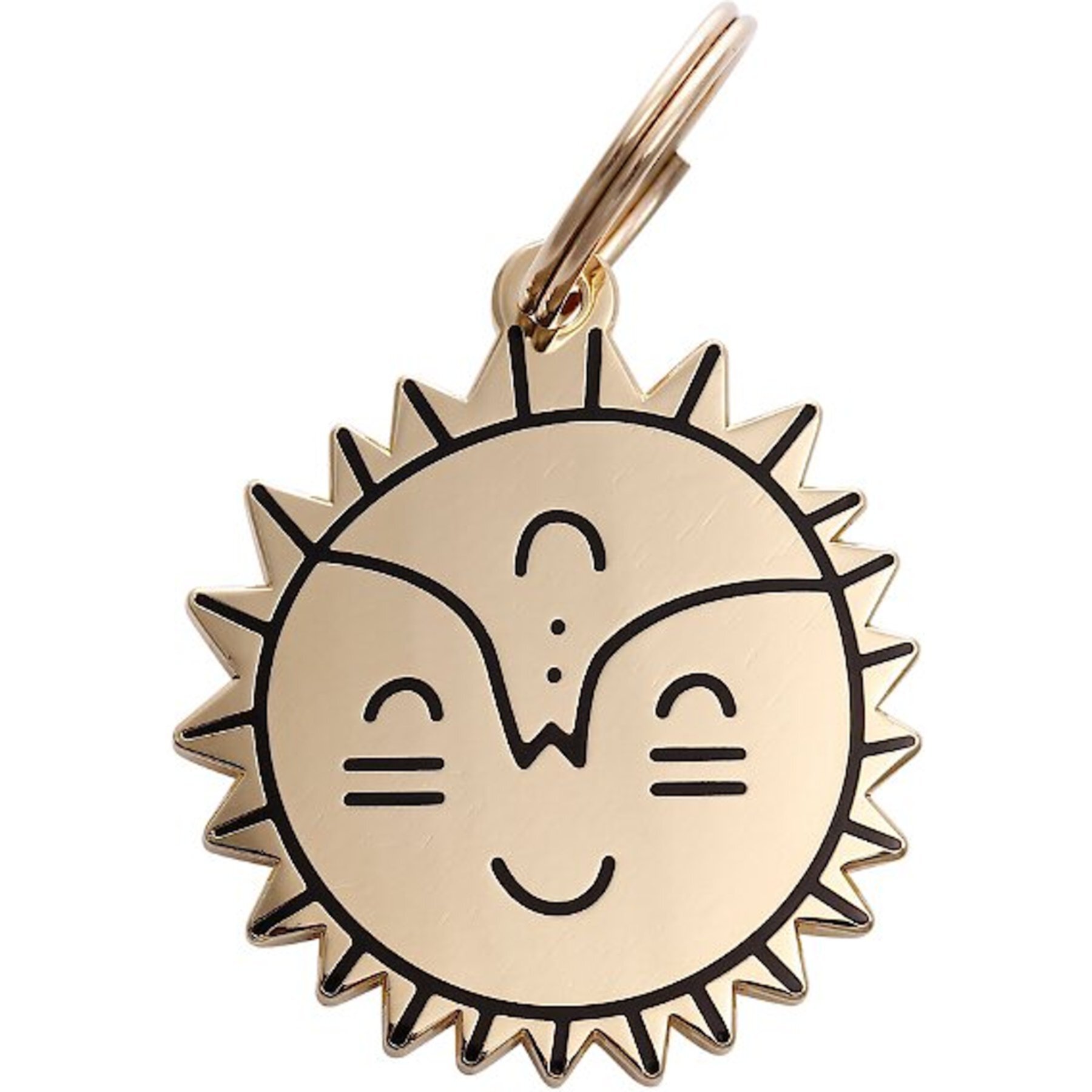 Two Tails Pet Company Personalized Smiling Sun Dog & Cat ID Tag Two Tails Pet Company