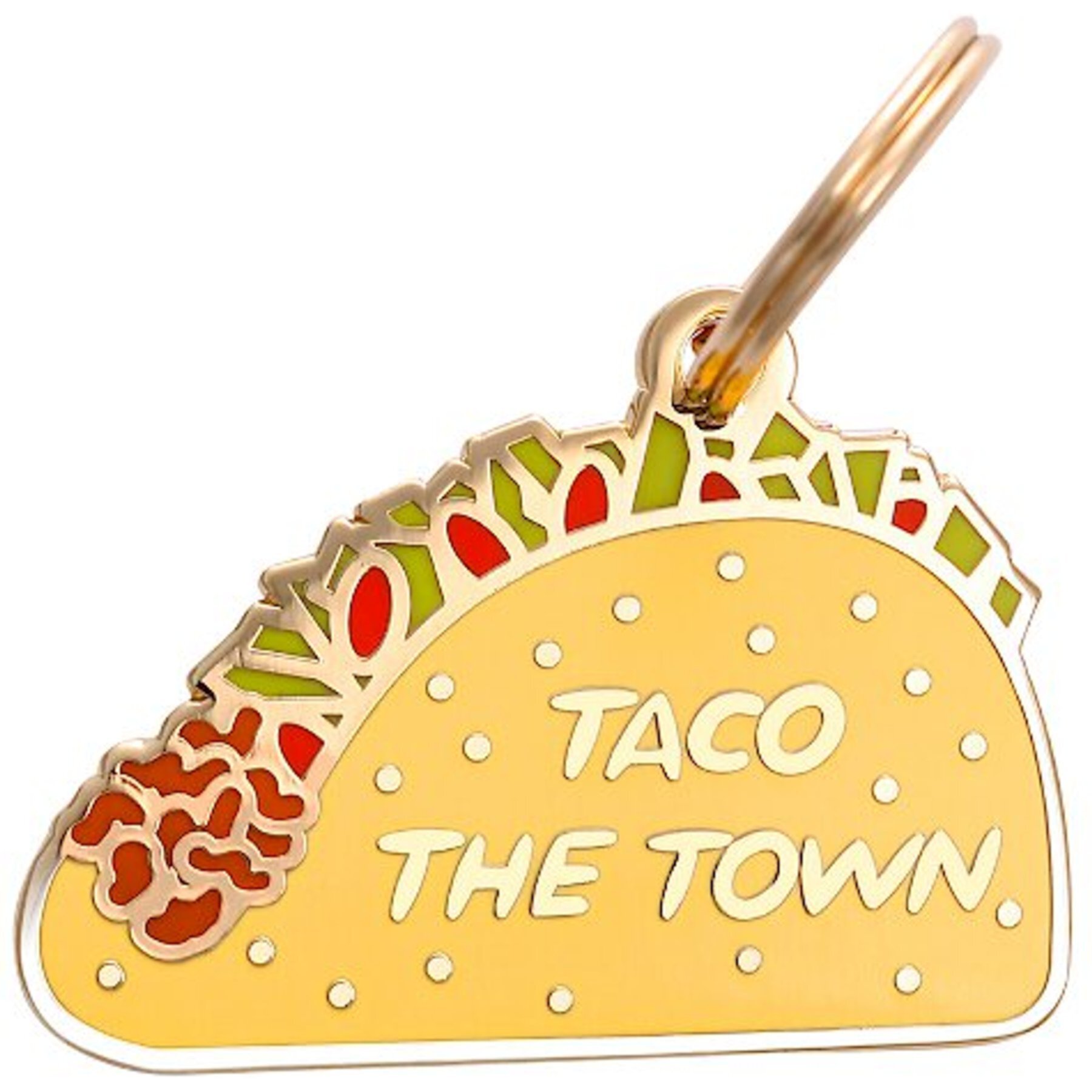 Two Tails Pet Company Personalized Taco the Town Dog & Cat ID Tag Two Tails Pet Company