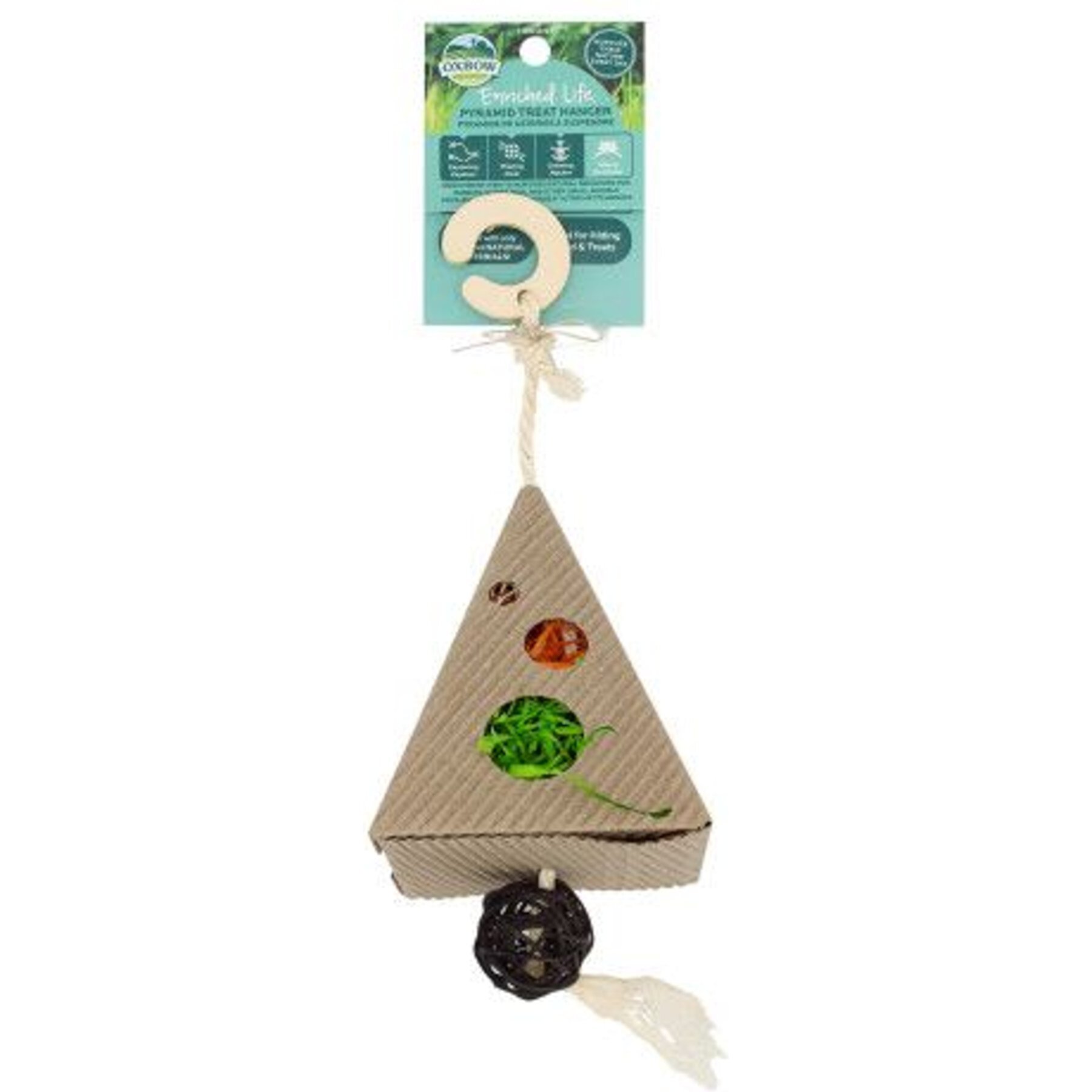 Oxbow Enriched Life Pyramid Treat Hanger Small Pet Toy Oxbow