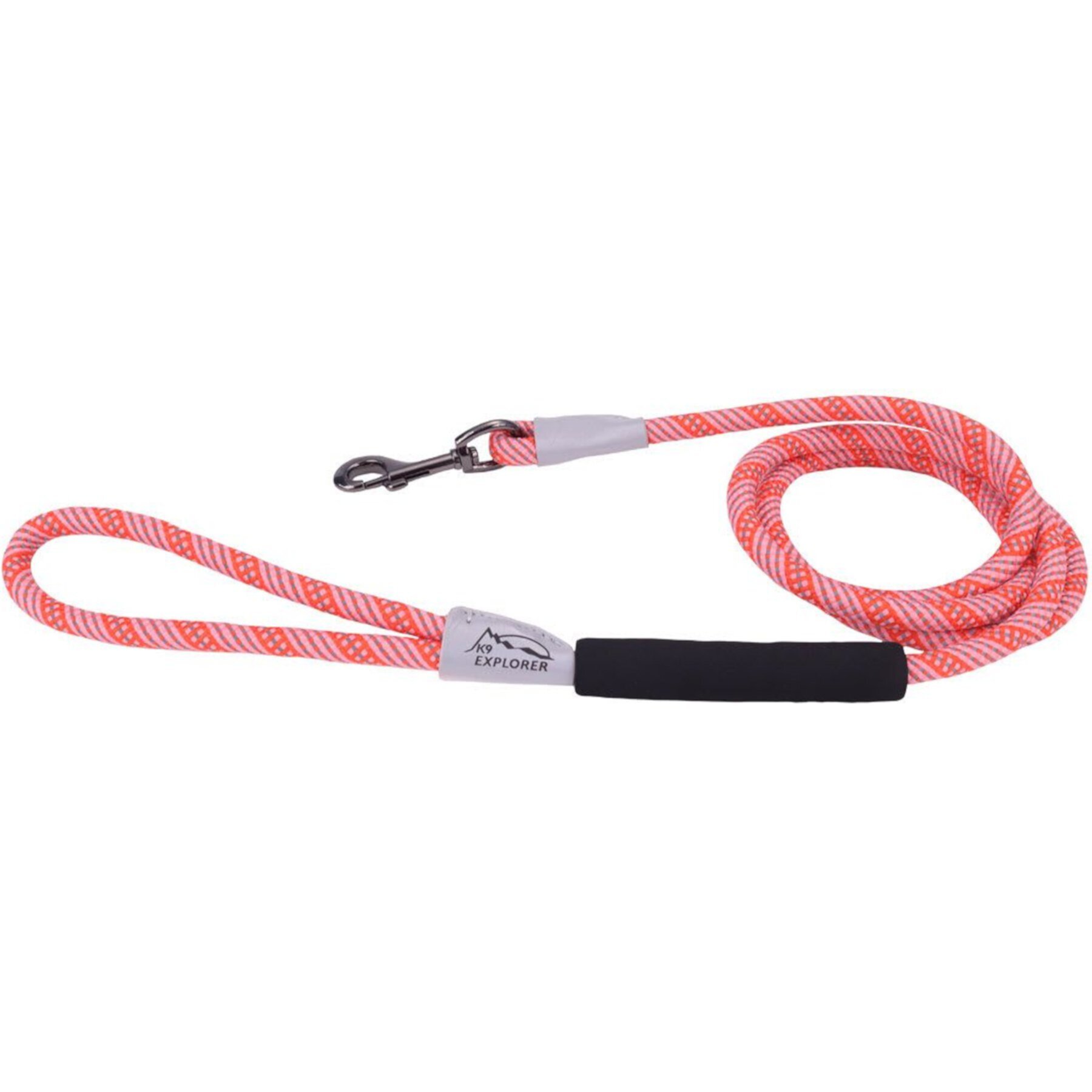 K9 Explorer Brights Reflective Braided Rope Snap Leash K9 Explorer