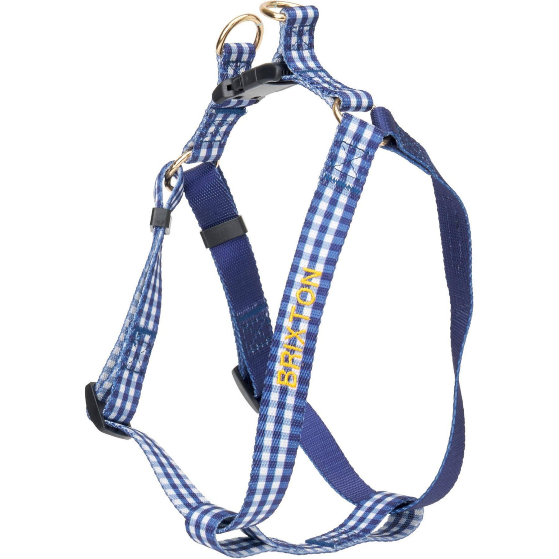 Boulevard Personalized Gingham Dog Harness Boulevard