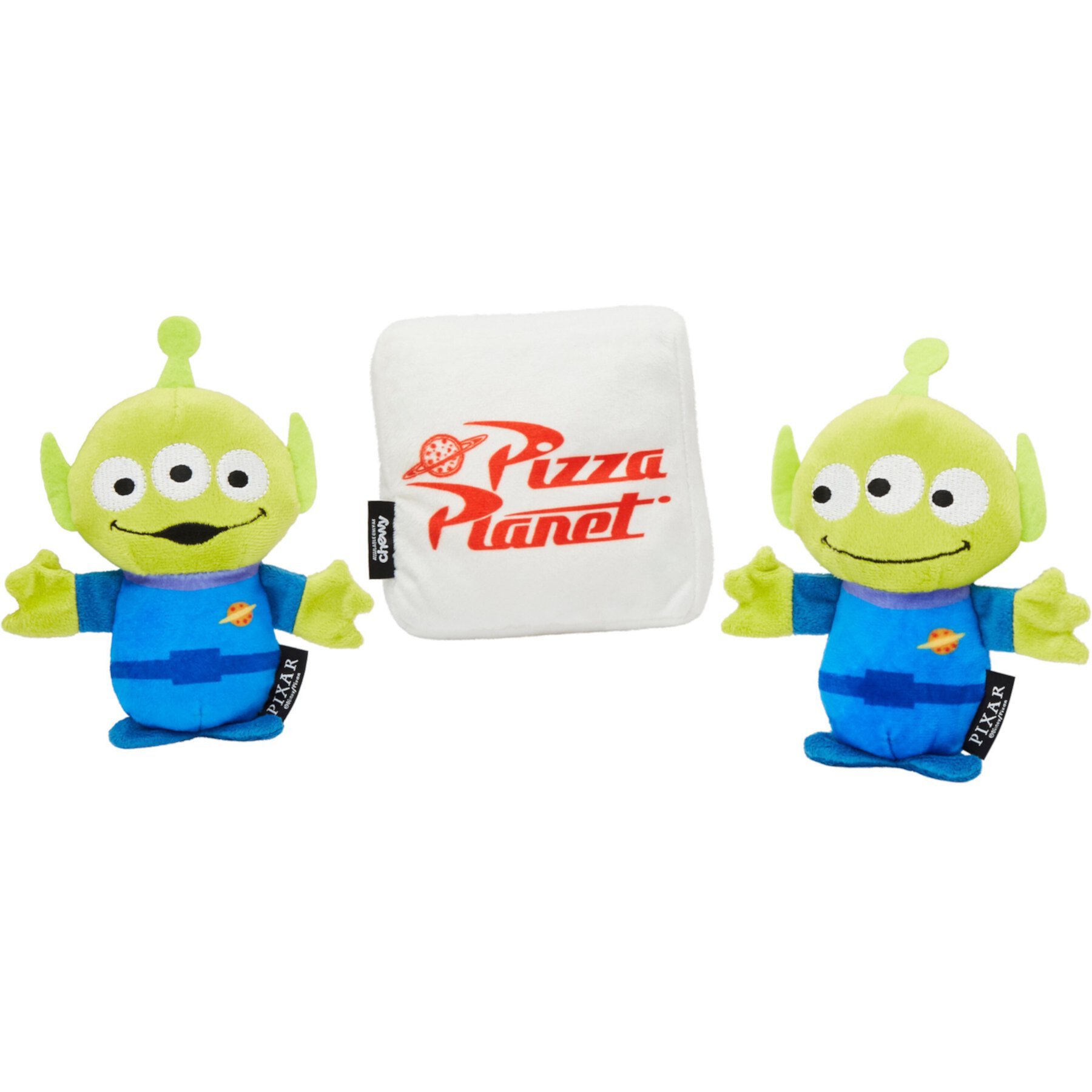 Pixar Aliens Plush Squeaky Dog Toy, 3 count Pixar