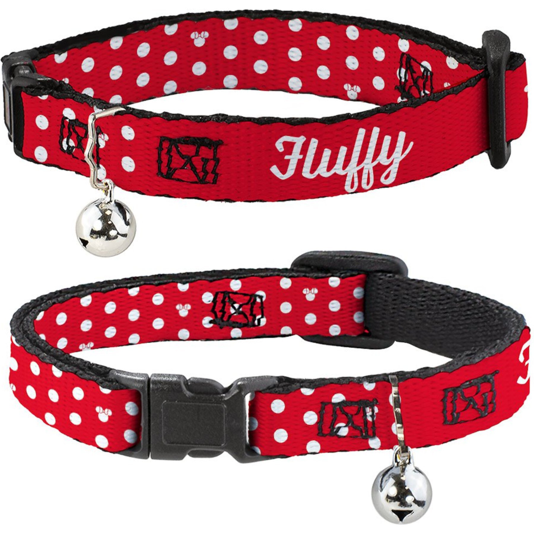 Buckle-Down Disney Minnie Mouse Silhouette Personalized Breakaway Cat Collar with Bell Buckle-Down