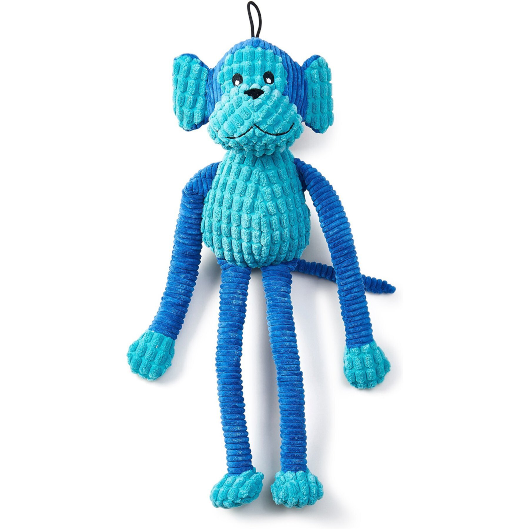 PetRageous Designs StretchRageous 18-in Monkey Squeak & Crinkle Plush Dog Toy, Teal Petrageous Designs