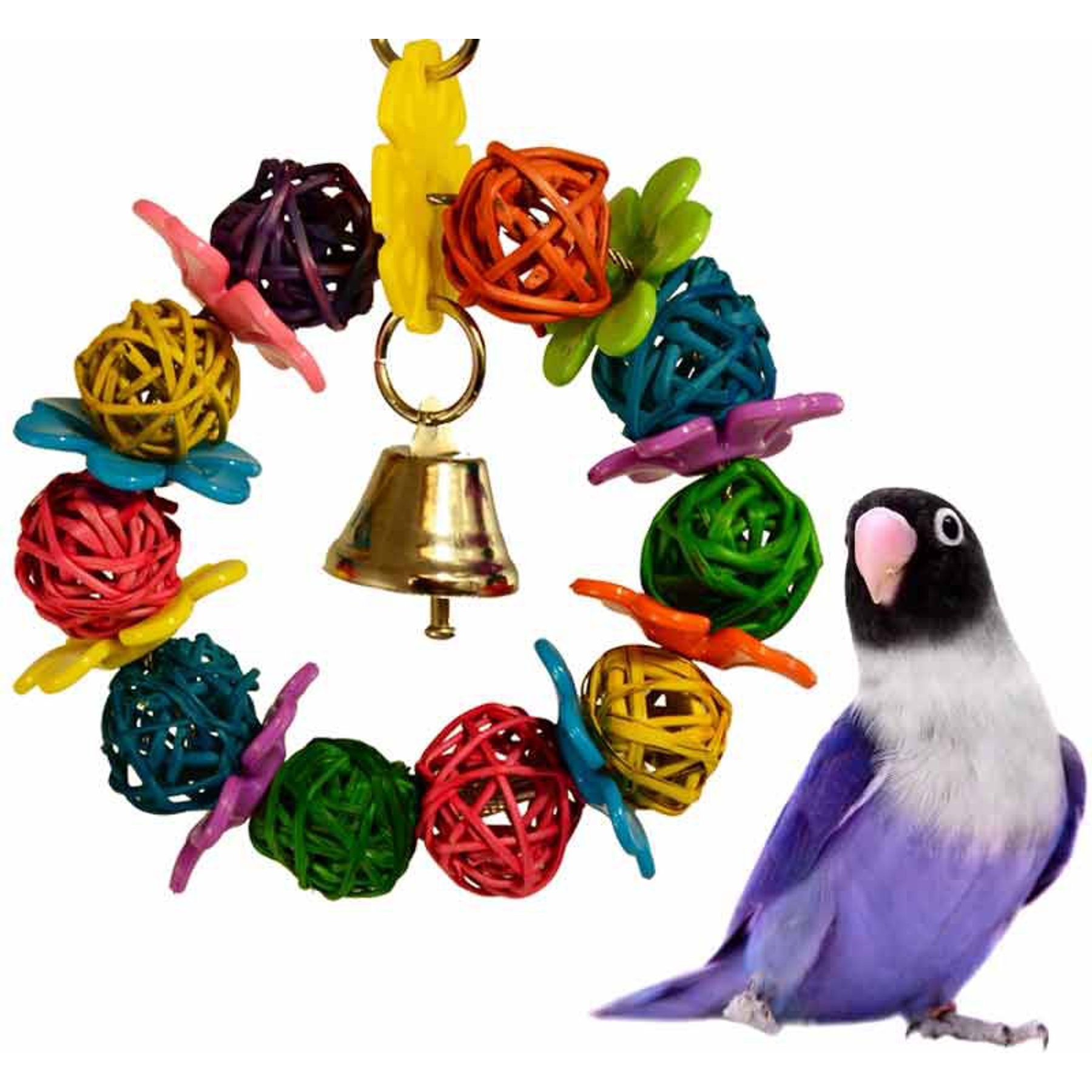 Super Bird Creations Daisy Ring Bird Toy, Small Super Bird Creations