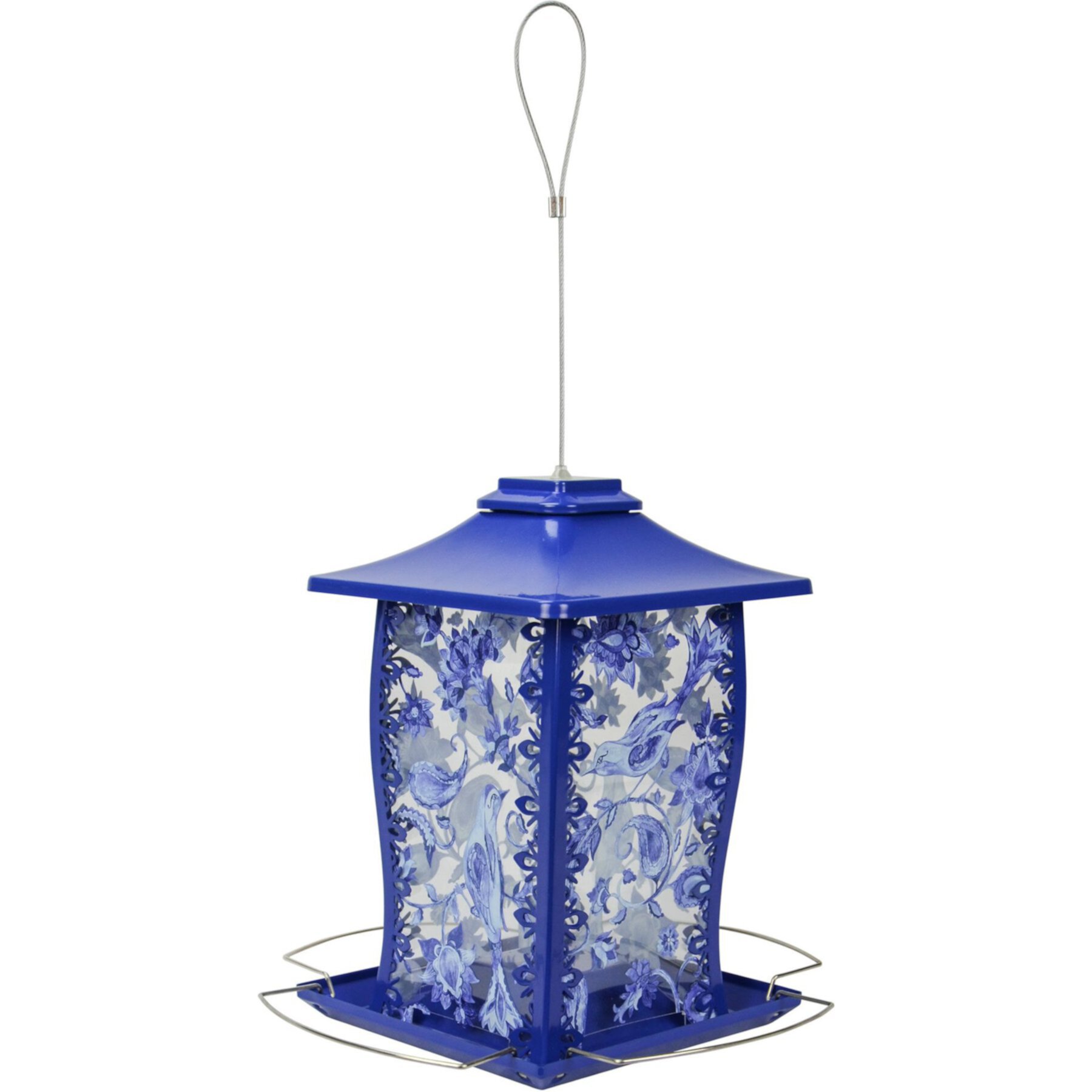 Natures Way Bird Products Paisley Sky Gazebo Bird Feeder, Blue, 3.7-qt Natures Way Bird Products