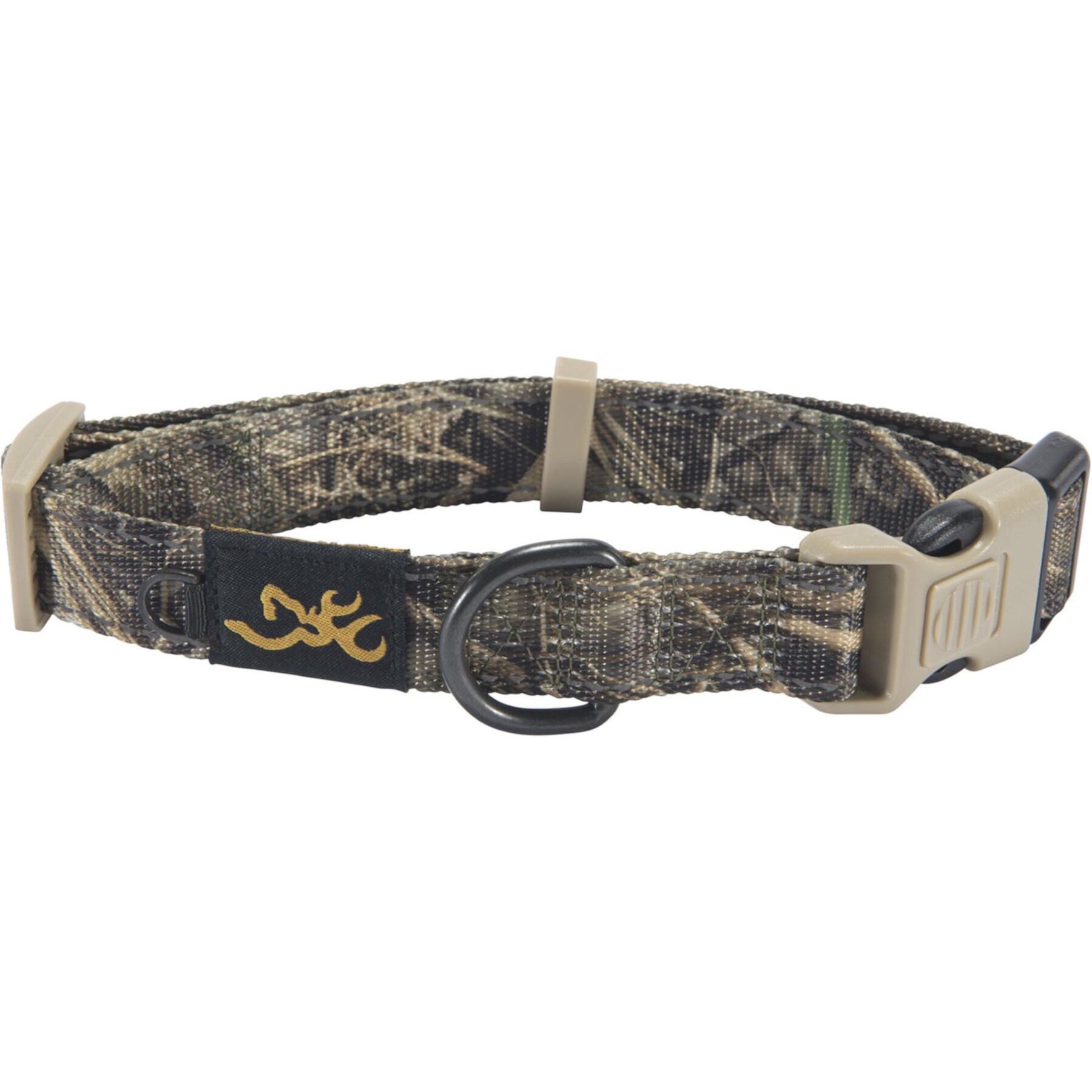 Browning Classic Webbing Camo Nylon Reflective Standard Dog Collar, Realtree Max 7 Browning