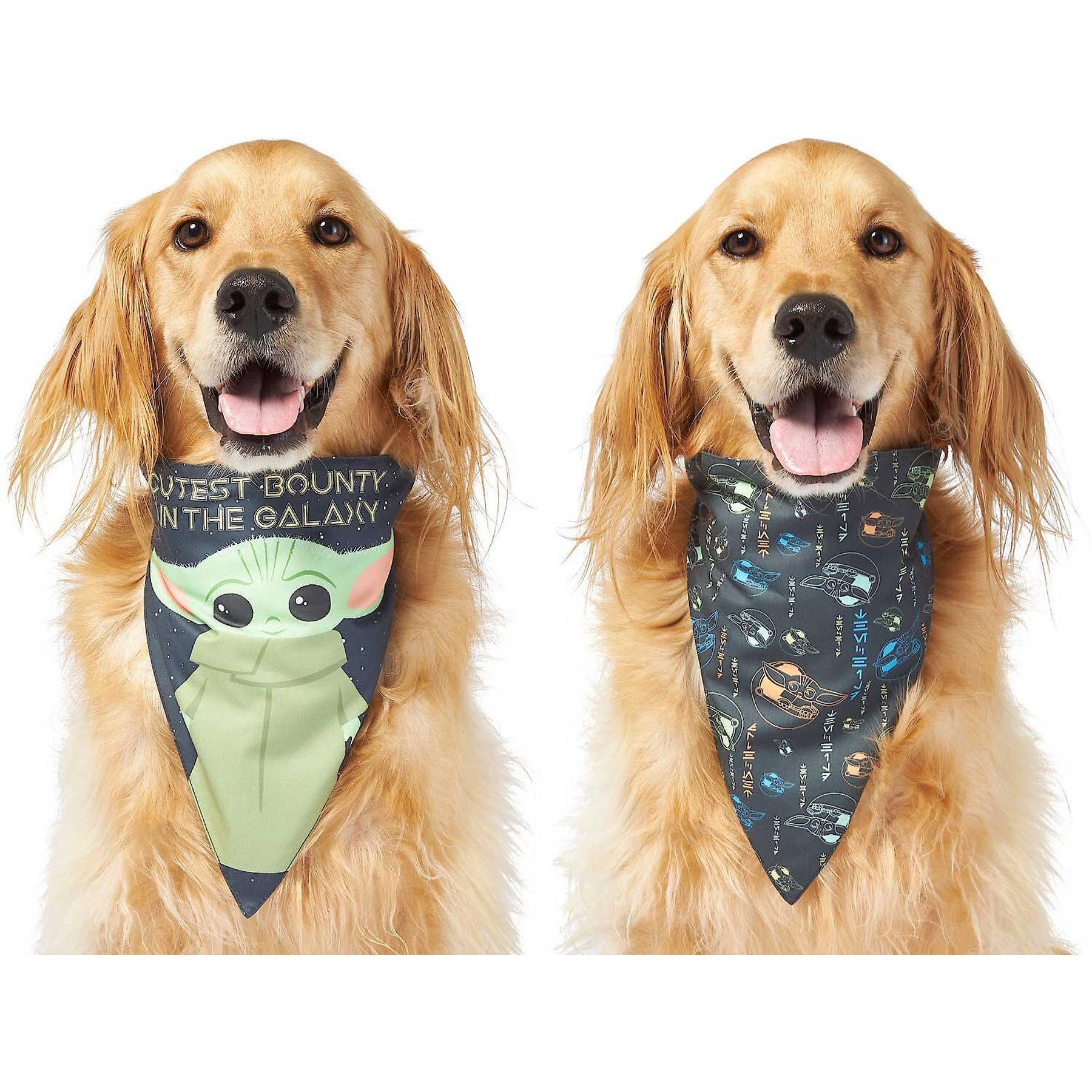 STAR WARS THE MANDALORIAN GROGU "Cutest Bounty" Reversible Dog & Cat Bandana Star Wars