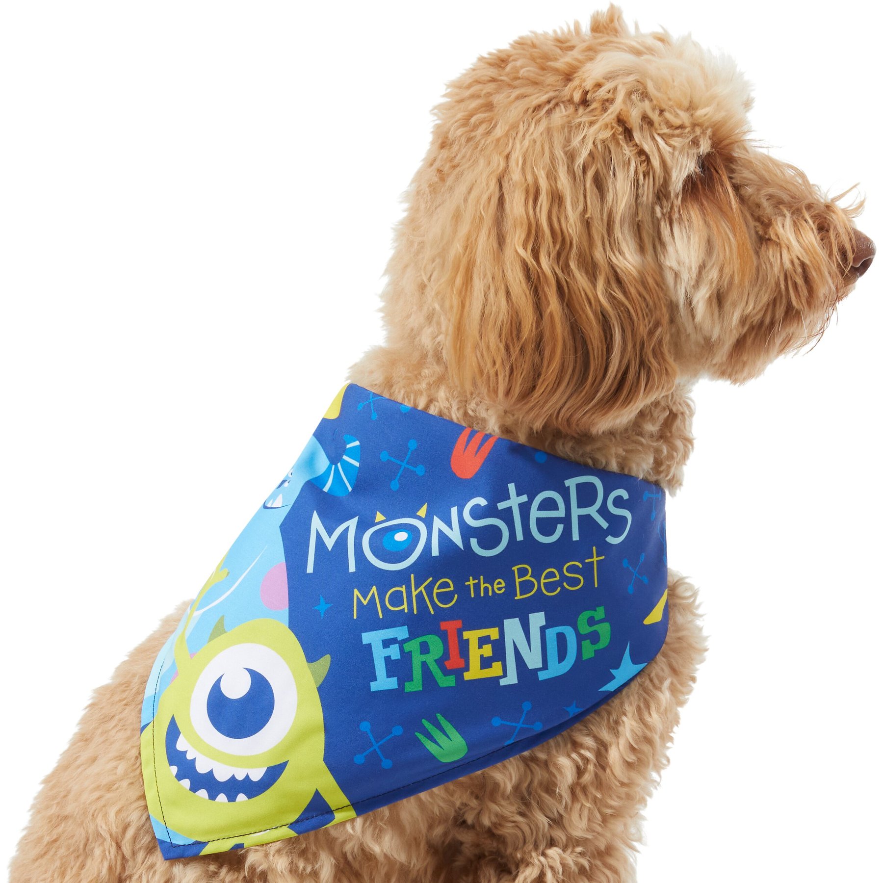 Pixar Monster's Inc "Monsters Make the Best Friends" Dog & Cat Bandana Pixar