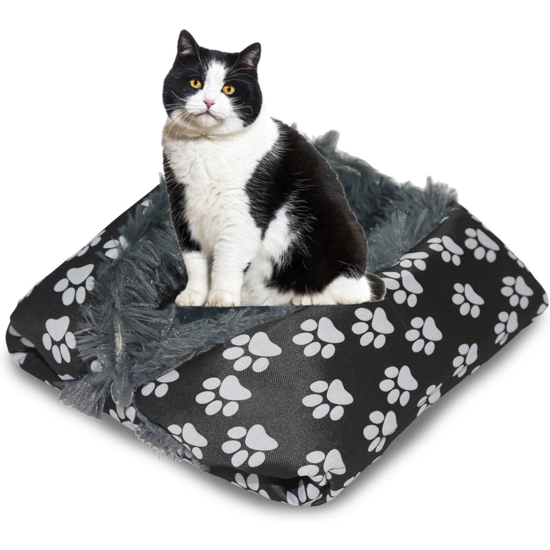 HappyCare Textiles Printed Oxford Cozy Warm Foldable Cat & Dog Tent Bed Happycare Textiles