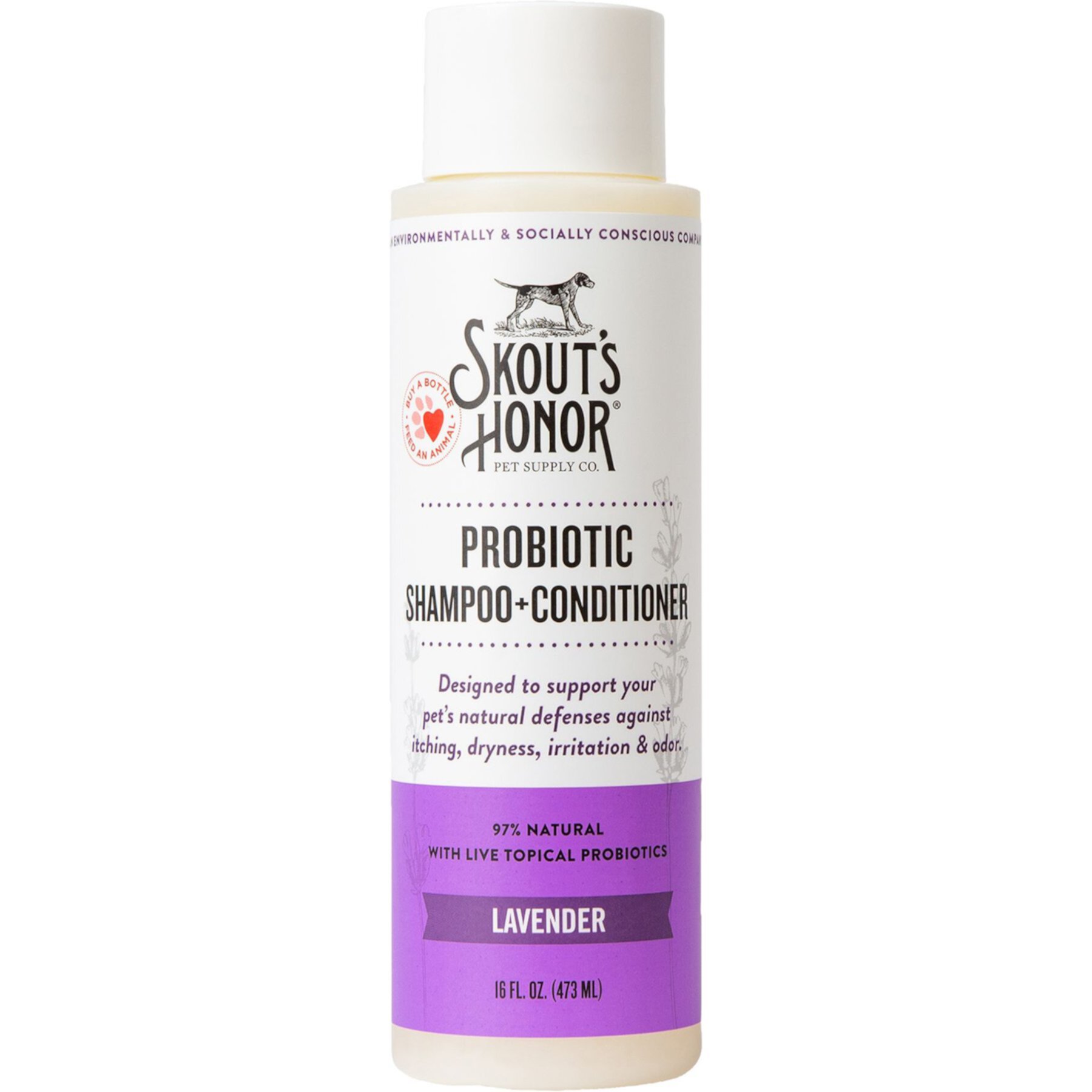 Skout's Honor Probiotic Lavender Pet Shampoo & Conditioner Skout'S Honor