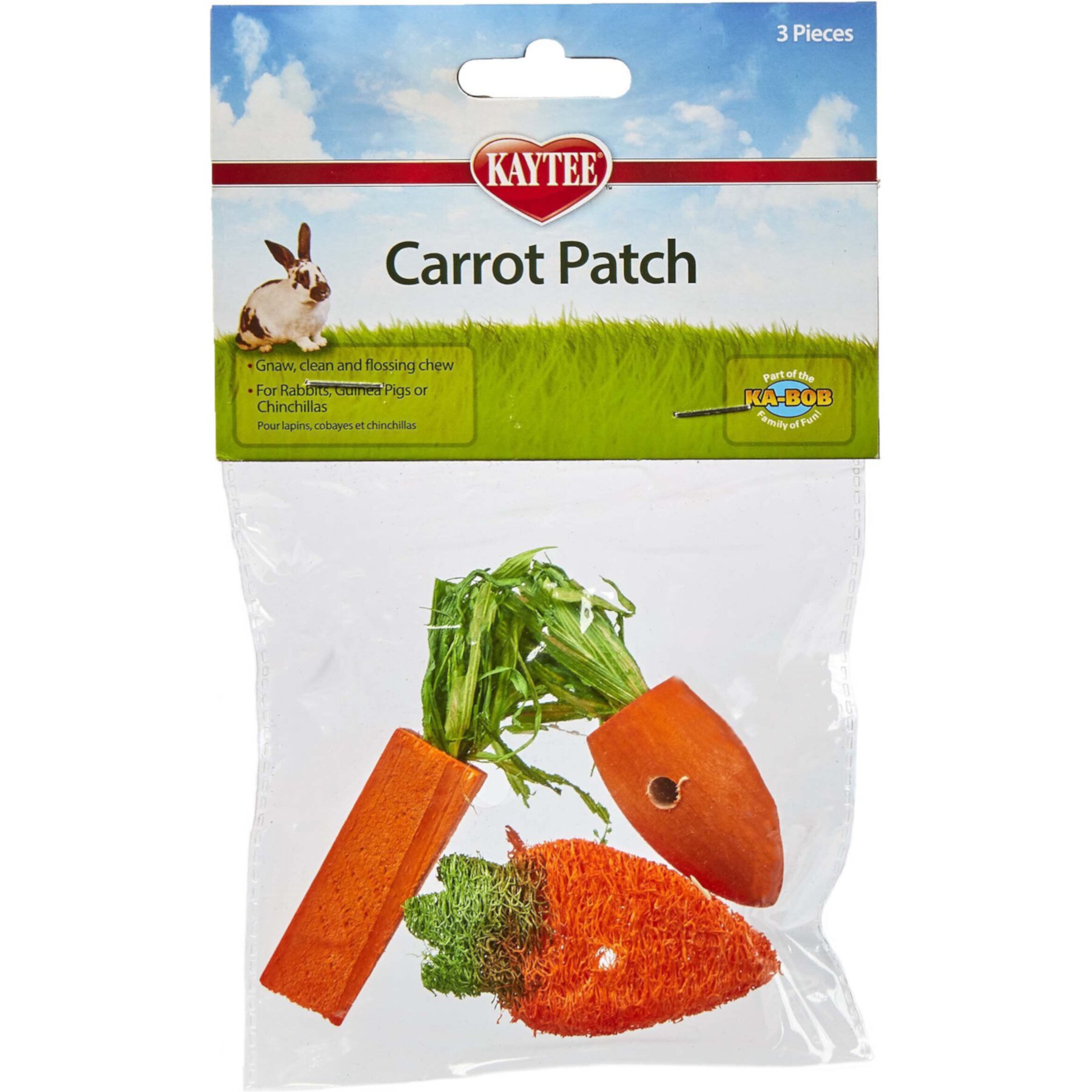 Kaytee Carrot Patch Variety Small Animal Chew Toy Kaytee