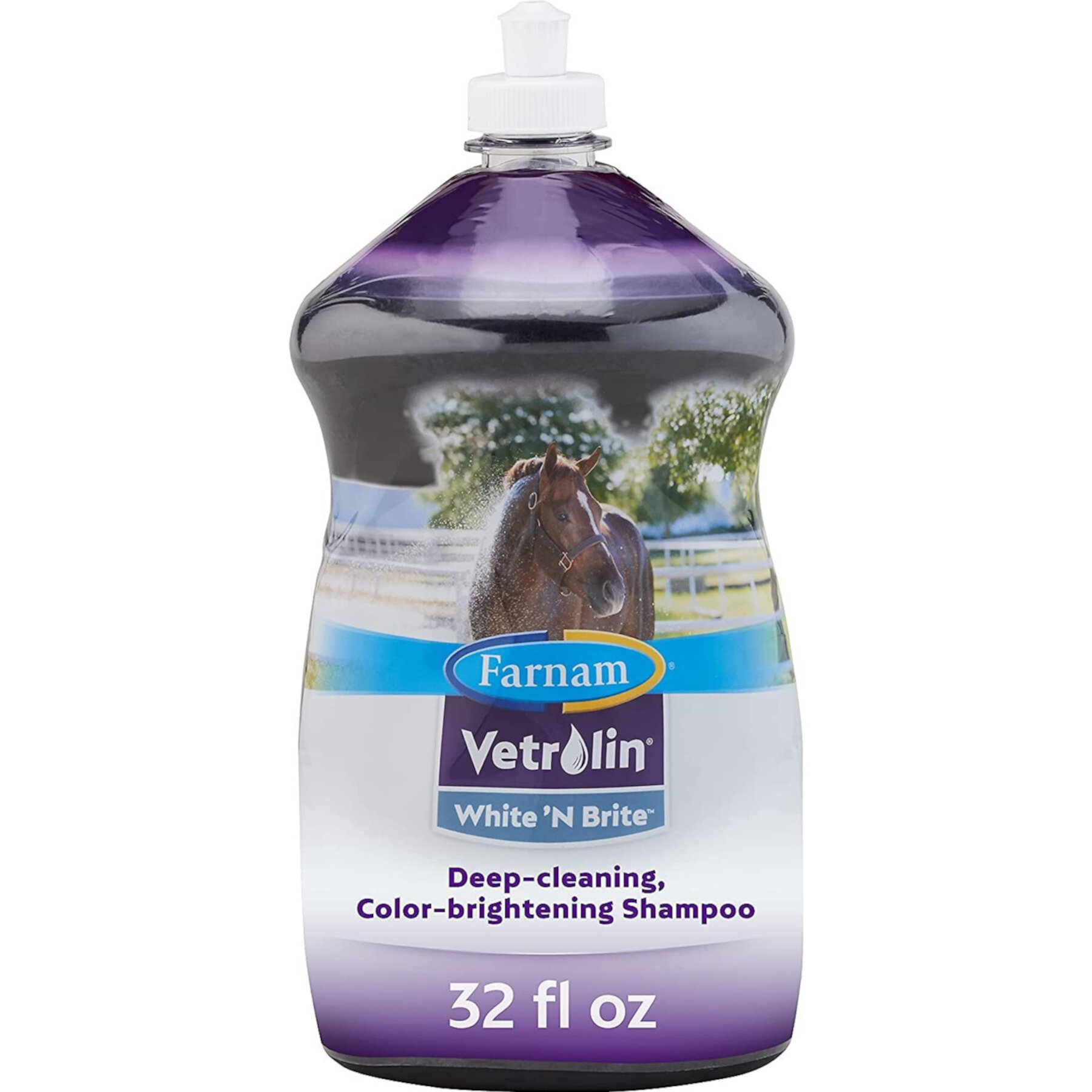 Farnam Vetrolin White N' Brite Horse Shampoo Farnam