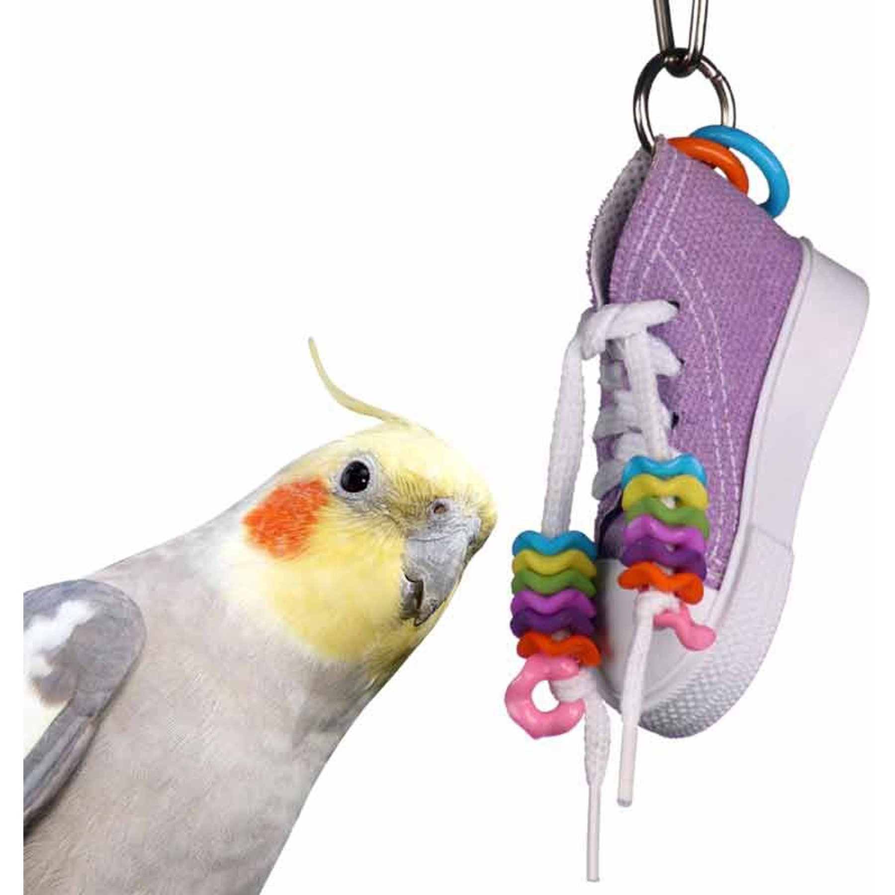 Super Bird Creations Beaker Sneaker Bird Toy, Small/Medium Super Bird Creations