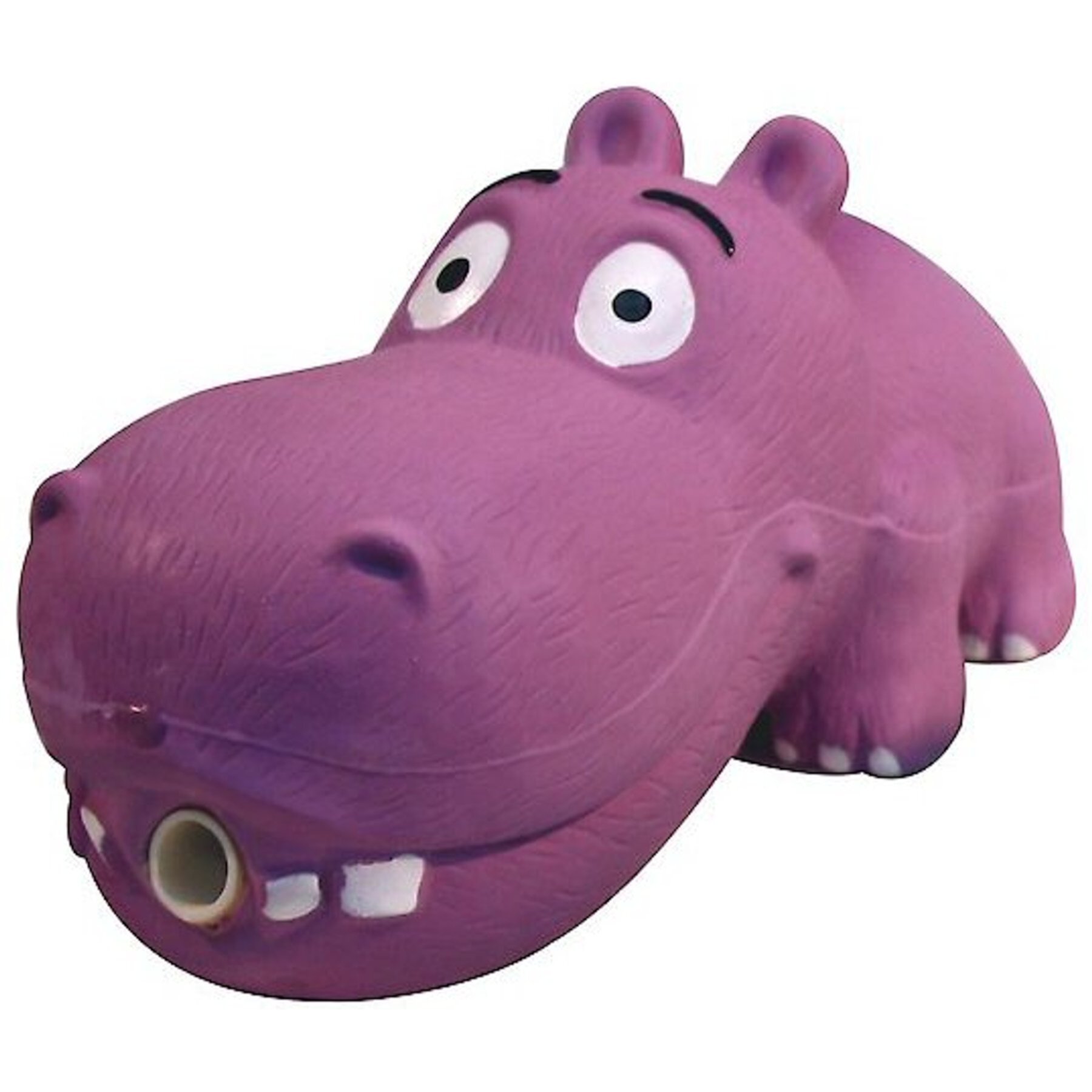 Multipet Latex Hippo Squeaky Dog Toy, Color Varies Multipet